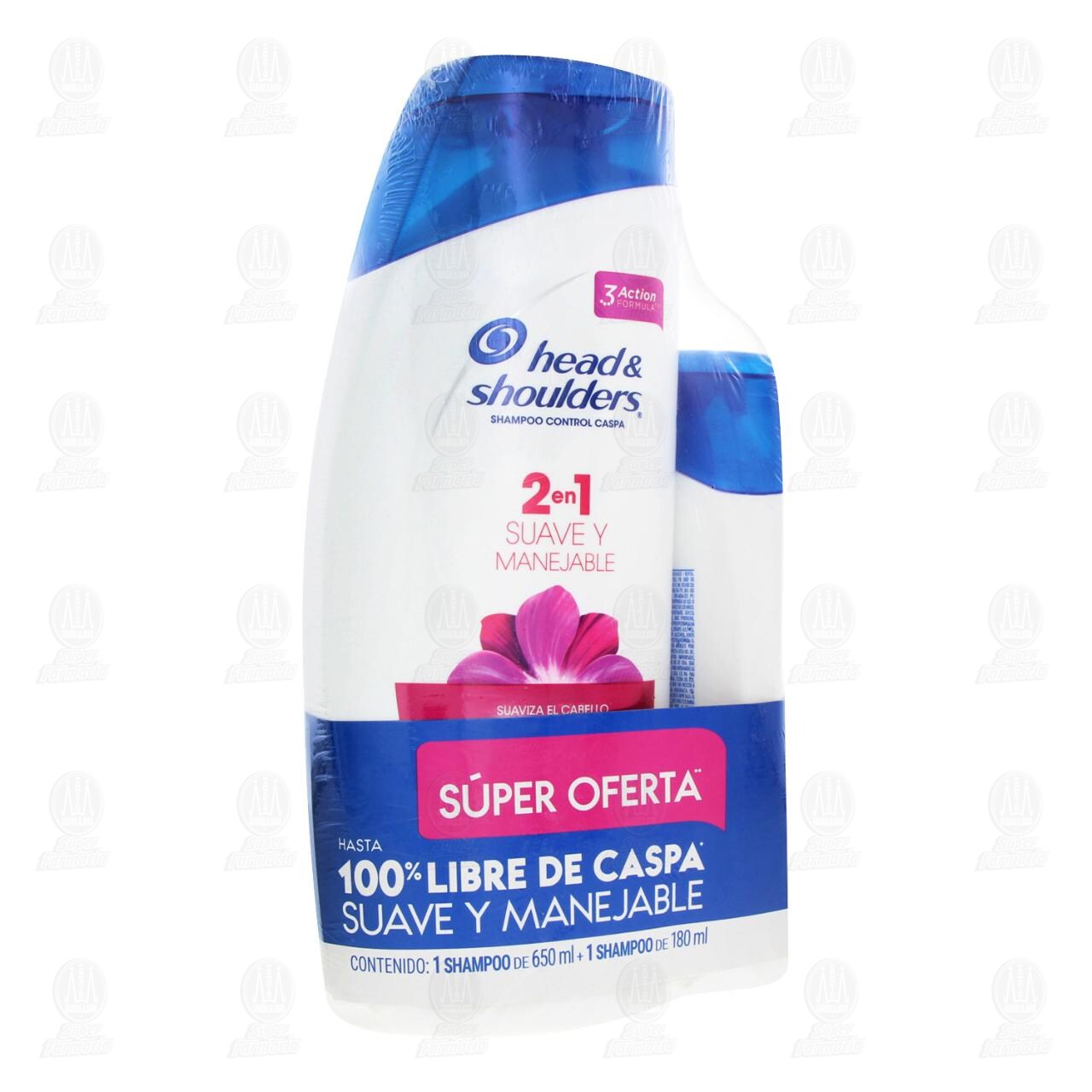 Pack Shampoo Head & Shoulders 2 en 1 Suave y Manejable, 2 pzas. image number 0
