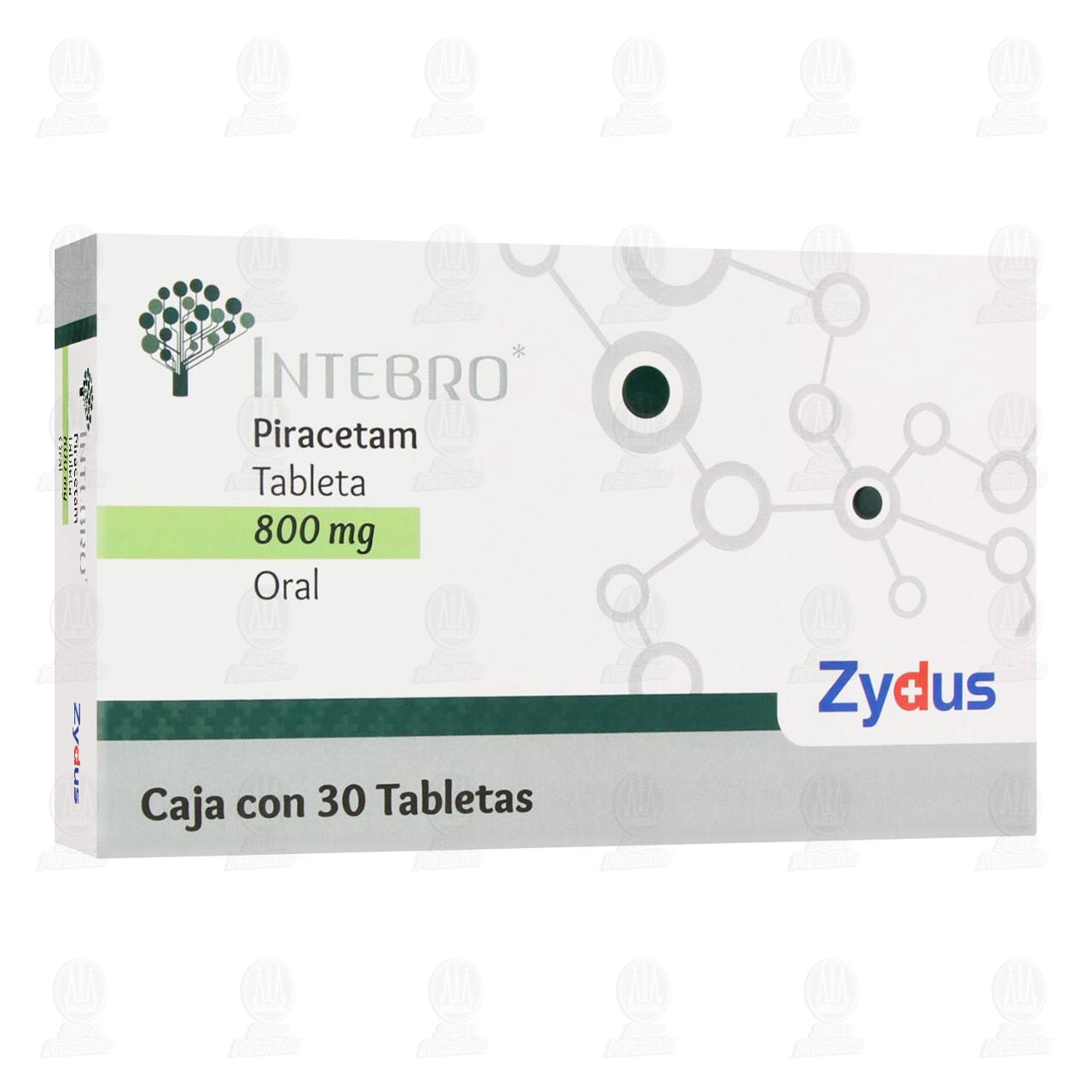 Intebro 800 mg, 30 Tabletas. image number 0