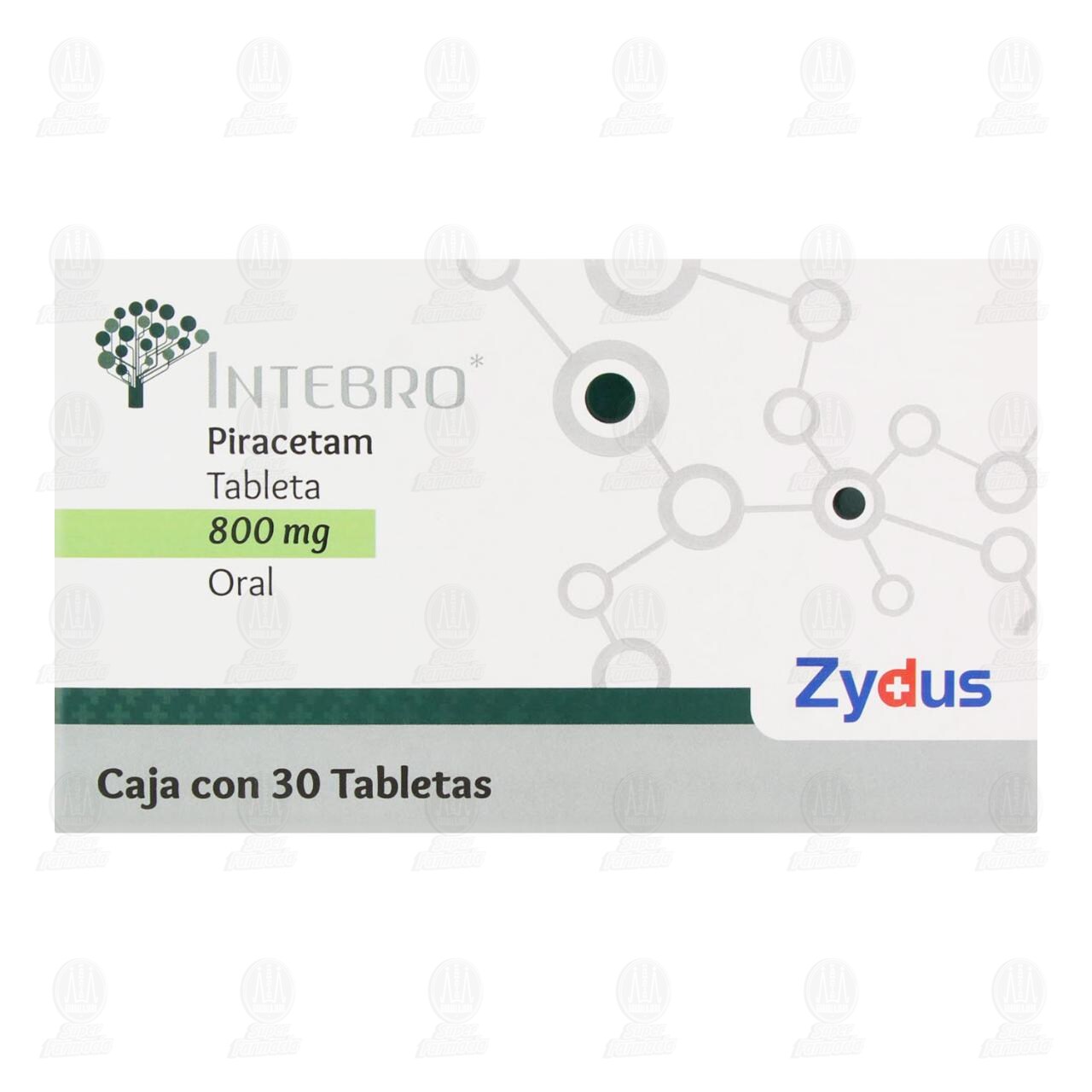 Intebro 800 mg, 30 Tabletas. image number 1