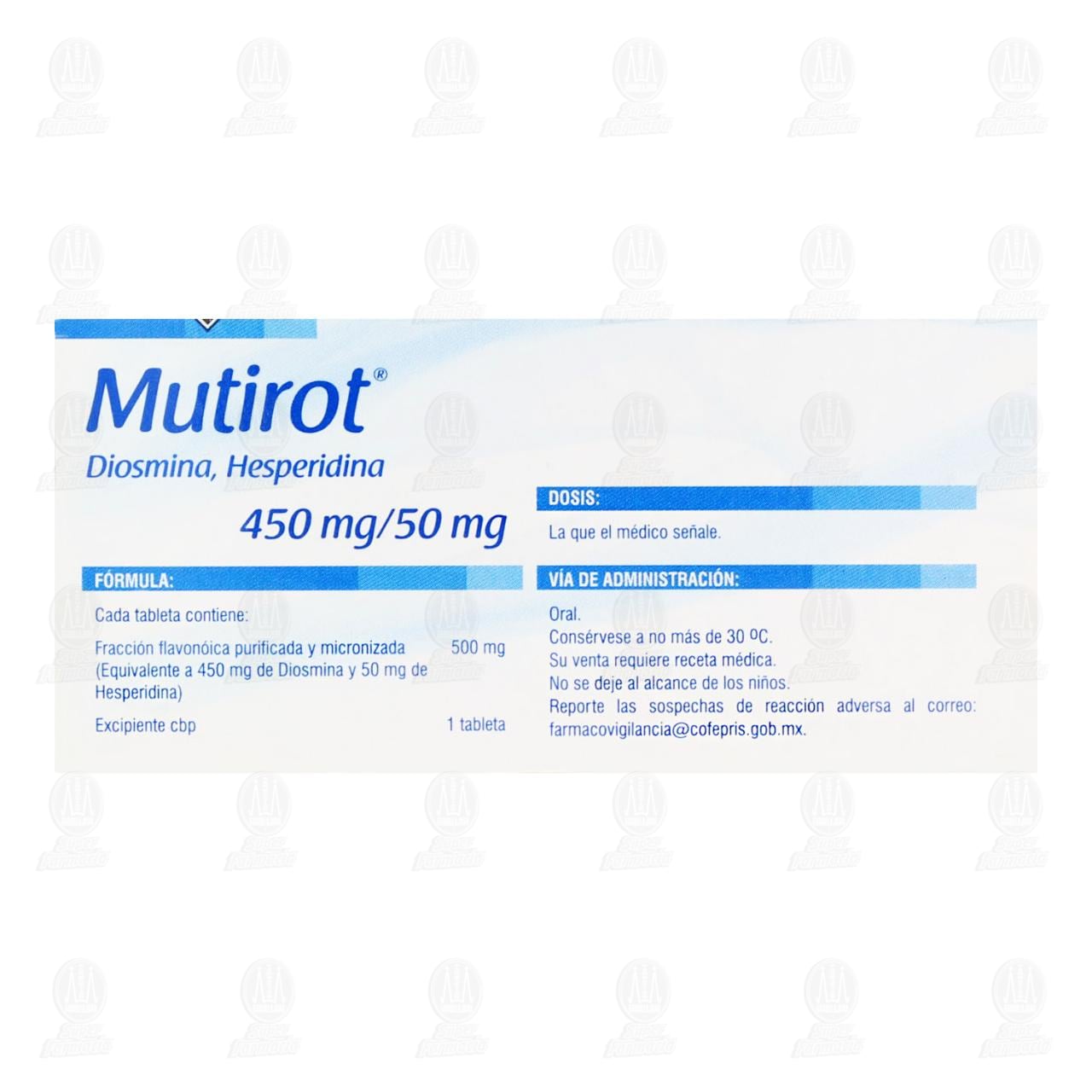 Mutirot 450mg/50mg, 60 Tabletas. image number 2