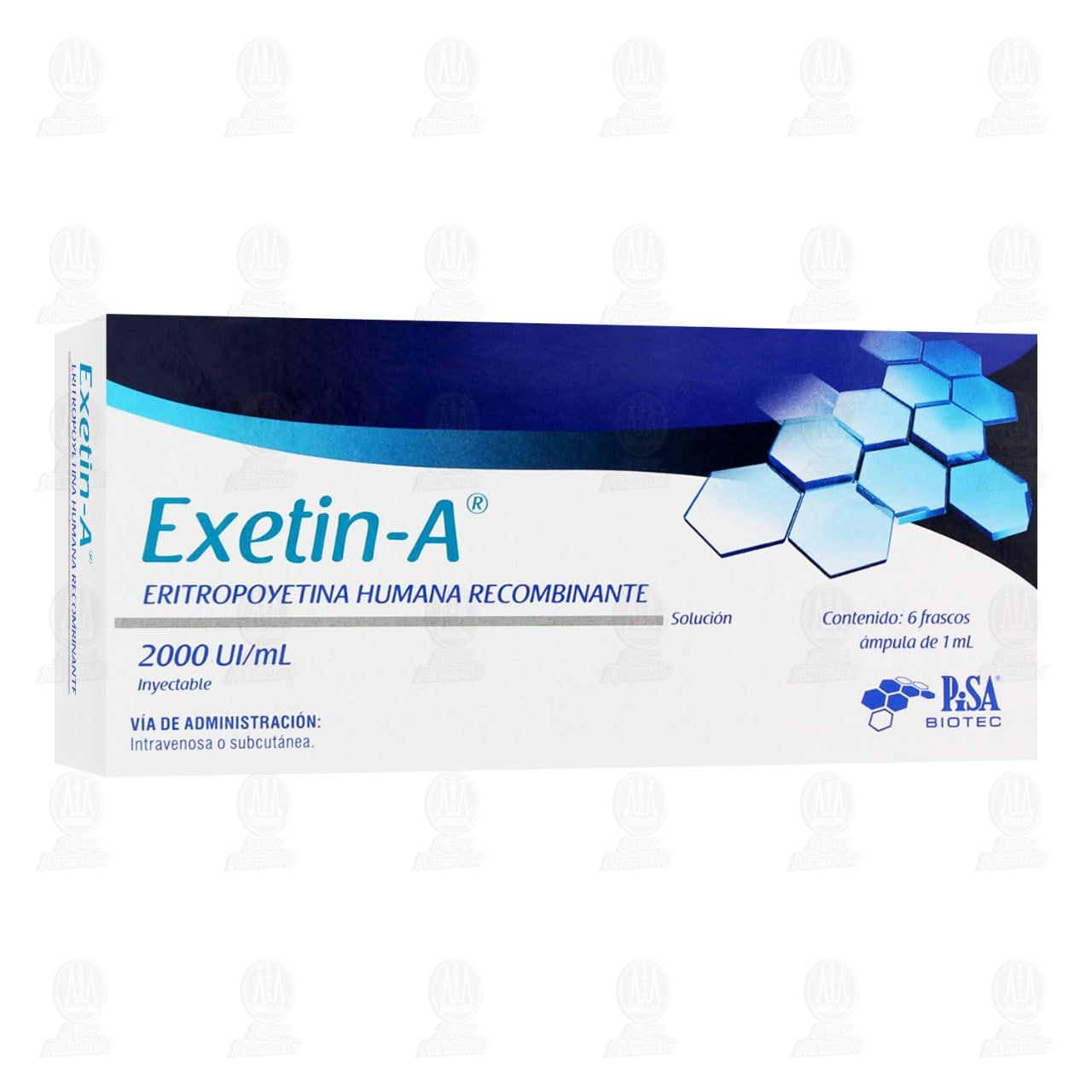 Imagen para Exetin-A 2000UI/ml, 6 frascos de 1 ml c/u.