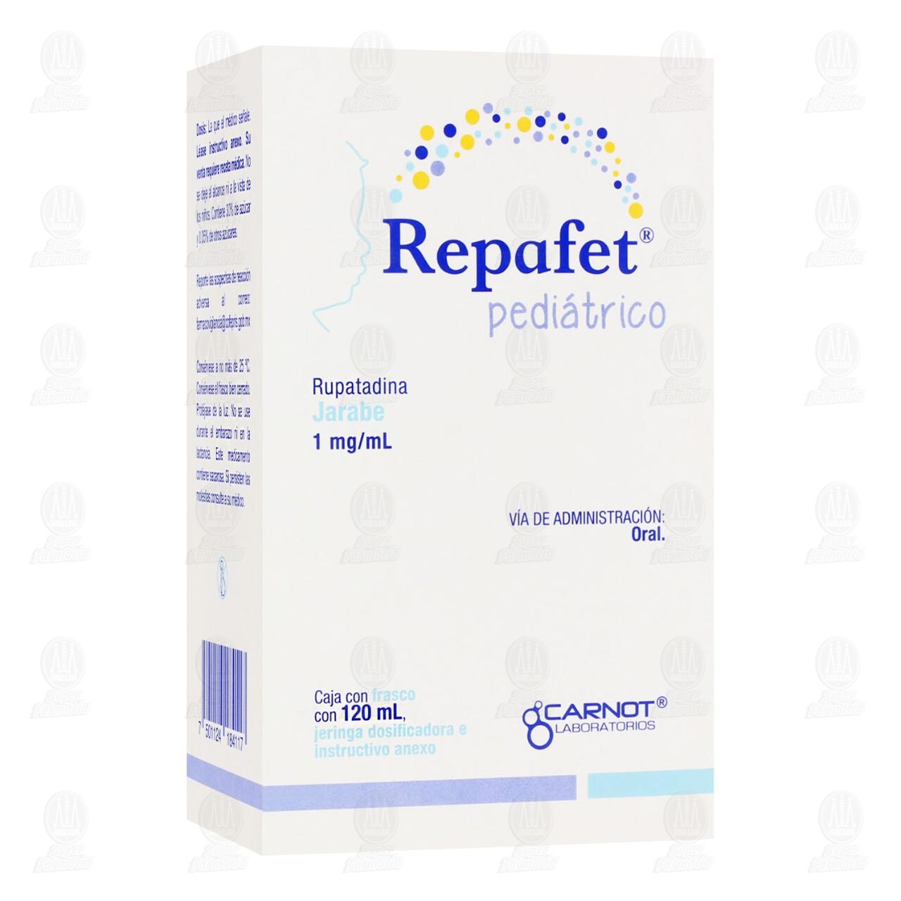 Repafet 1mg/ml Jarabe Pediátrico, 120 ml. image number 0