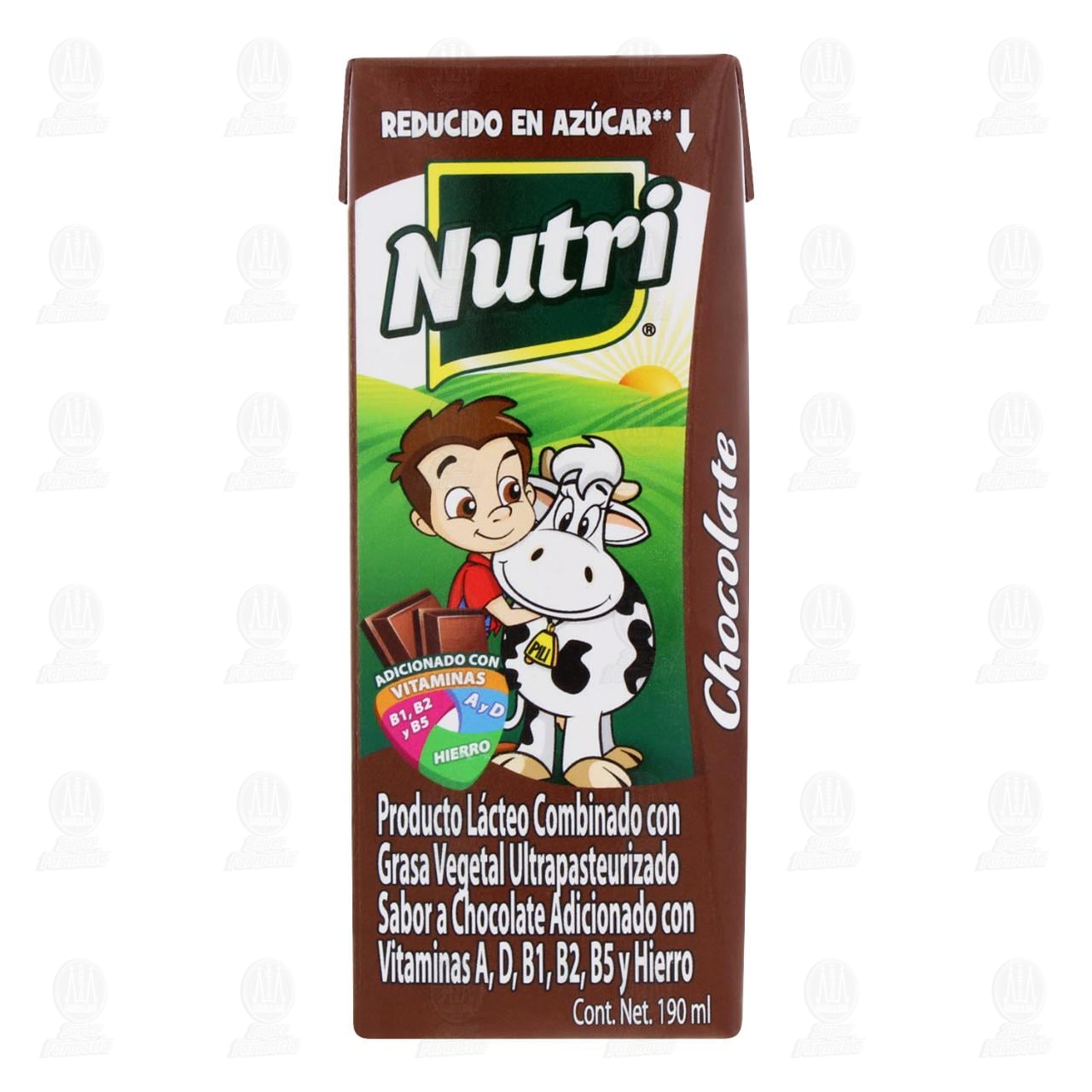 Producto L&aacute;cteo Nutri Chocolate, 190 ml. image number 1