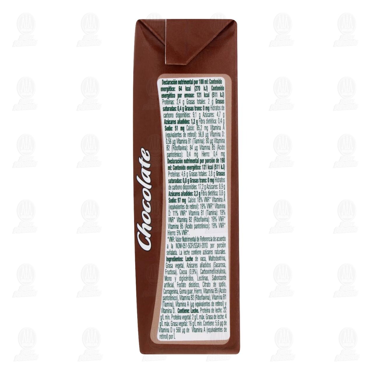 Producto L&aacute;cteo Nutri Chocolate, 190 ml. image number 2