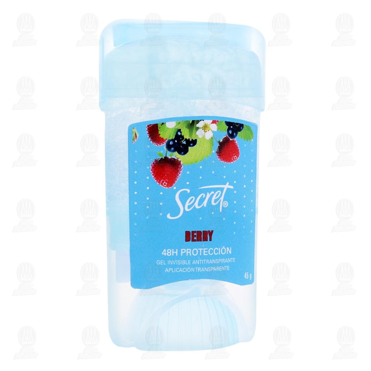 Antitranspirante Secret Berry en Gel, 45 gr. image number 0