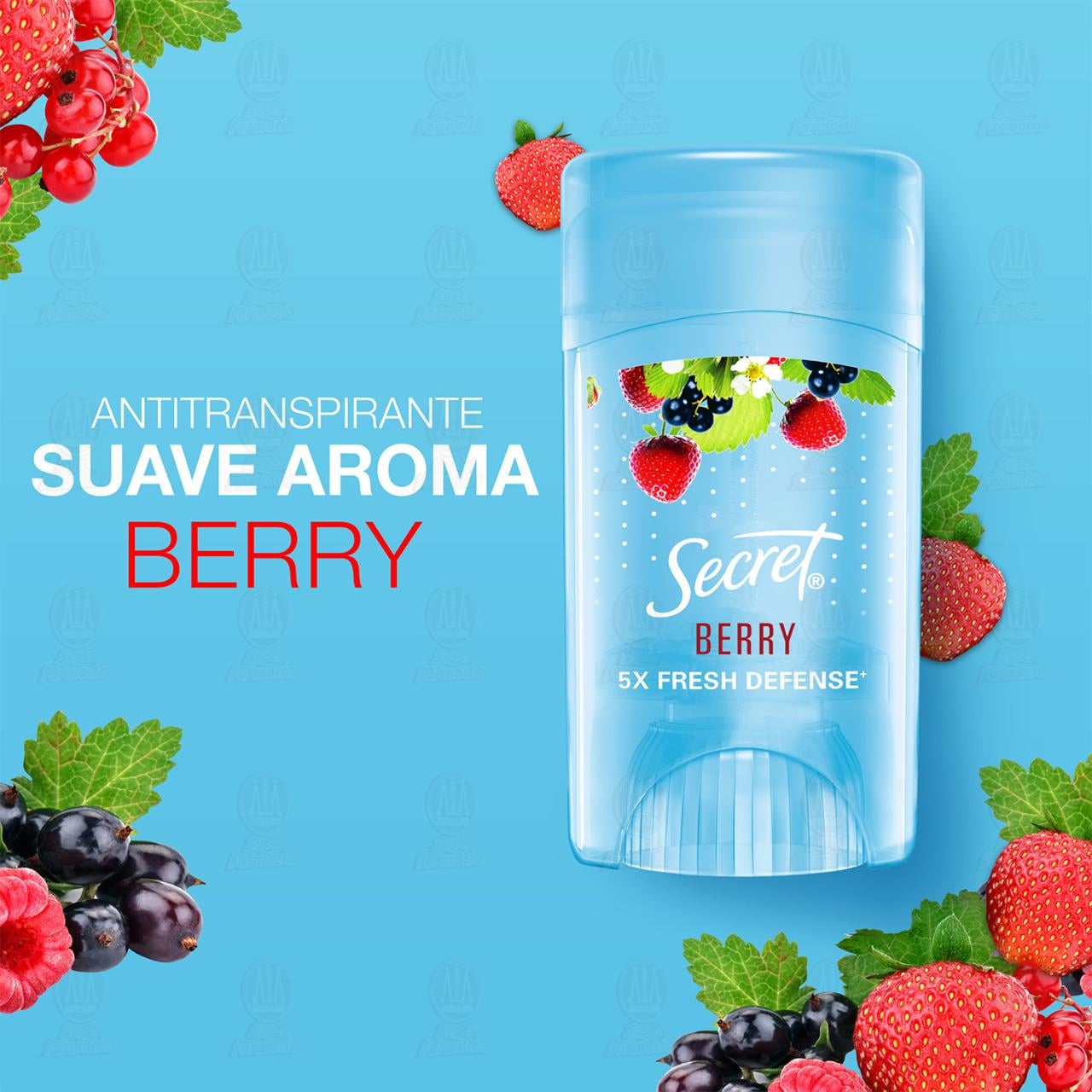 Antitranspirante Secret Berry en Gel, 45 gr. image number 2