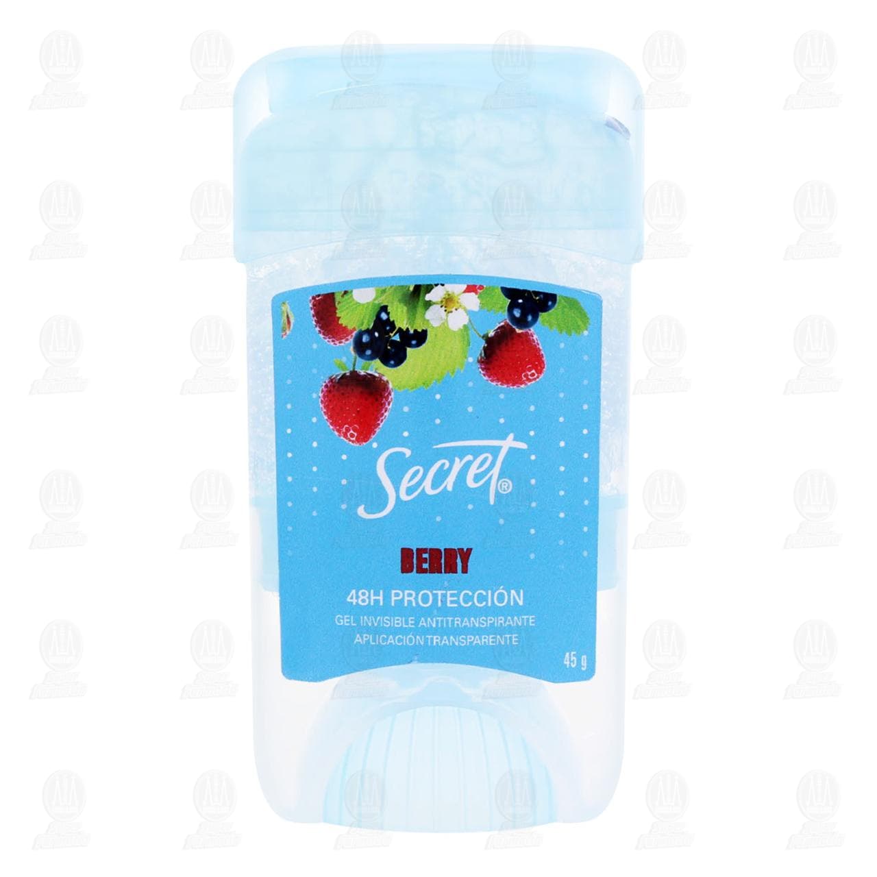 Antitranspirante Secret Berry en Gel, 45 gr. image number 1