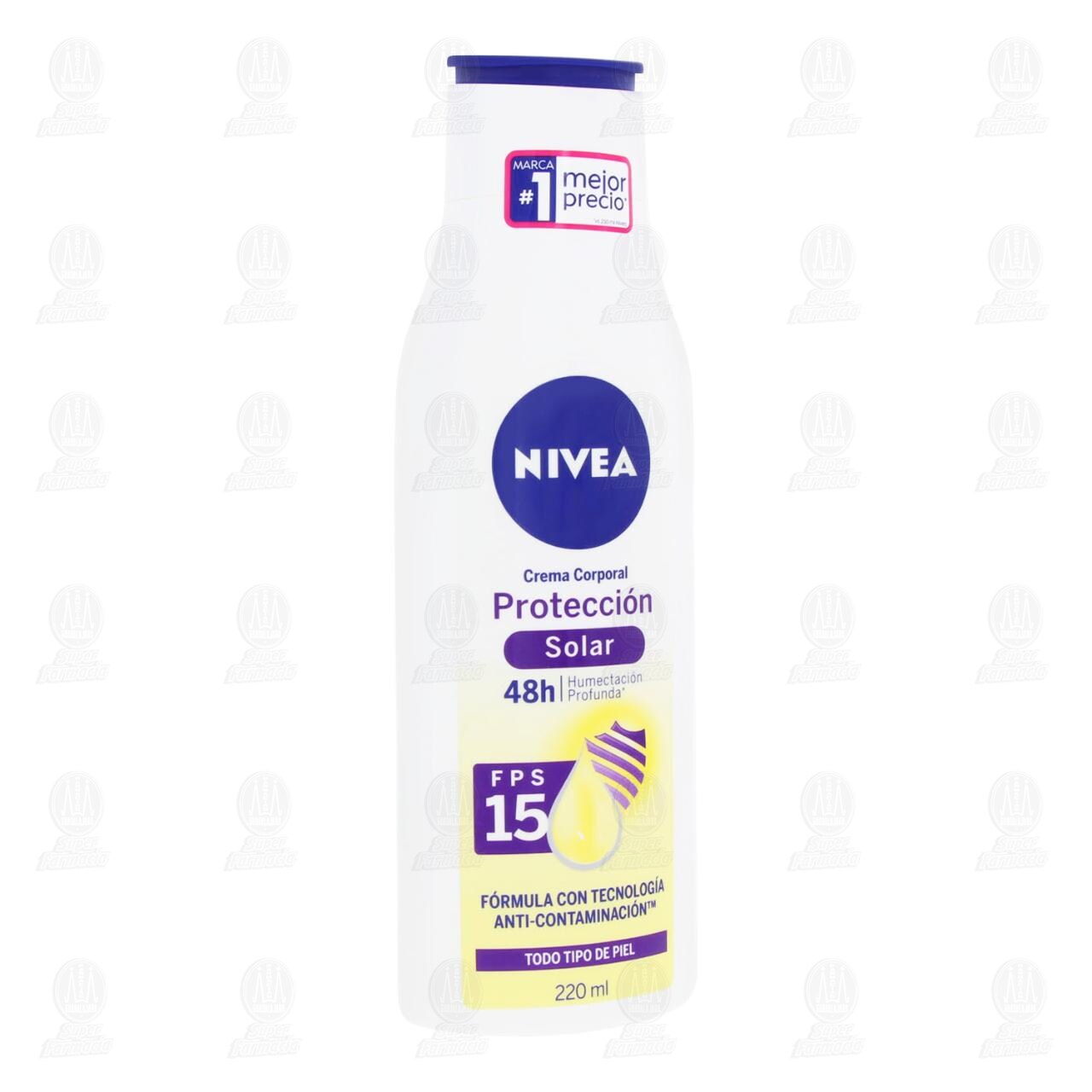 Nivea Crema Corporal Protecci&oacute;n Solar FPS 15, 220 ml.
