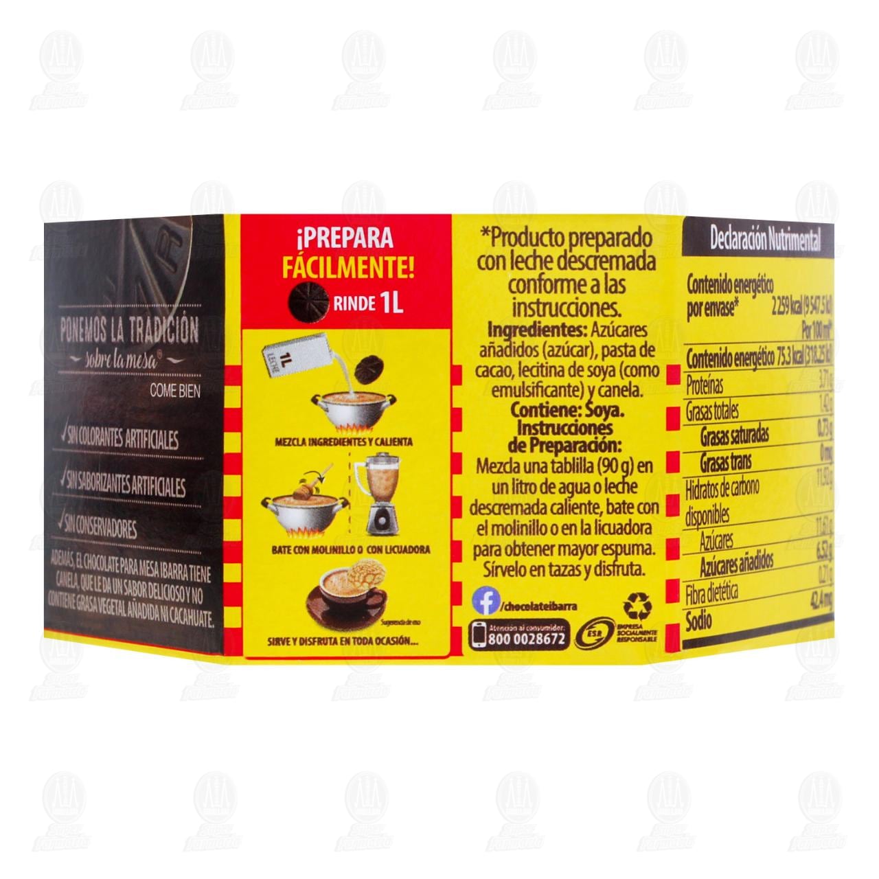 Chocolate Ibarra en Tablilla, 270 gr. image number 2