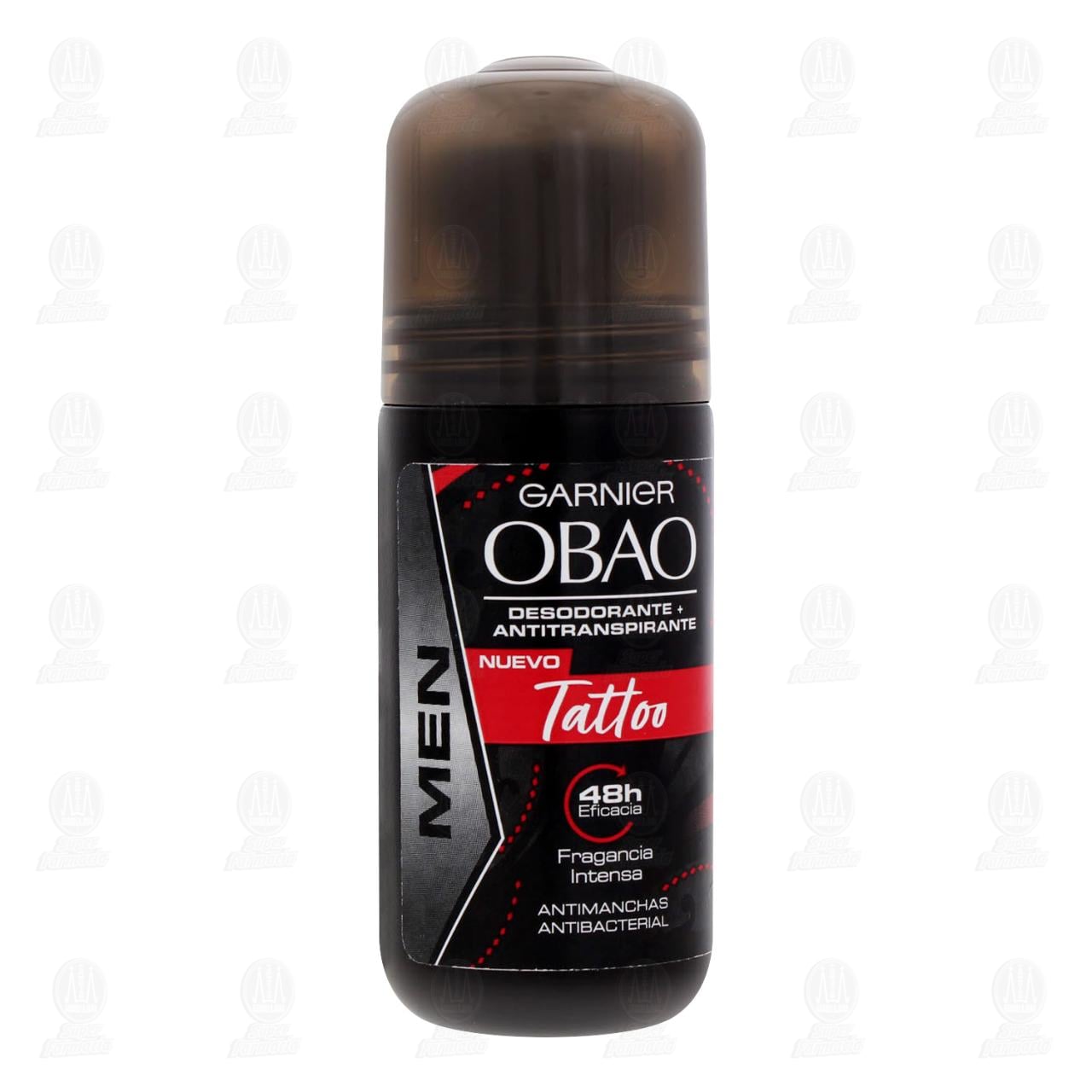 Imagen para Desodorante + Antitranspirante Garnier Obao Men Tattoo Roll-On, 65 gr.