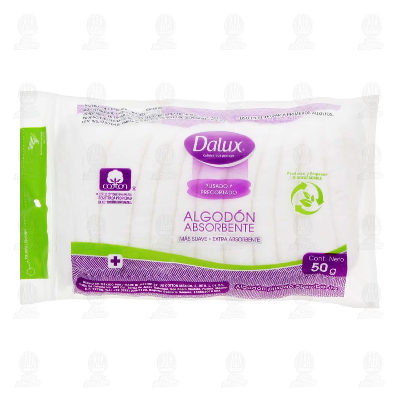 Algodón Dalux Plisado y Precortado, 50 gr.