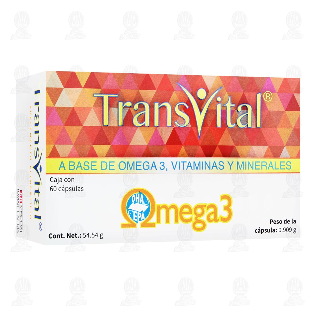 Transvital, 60 Cápsulas. image number 0