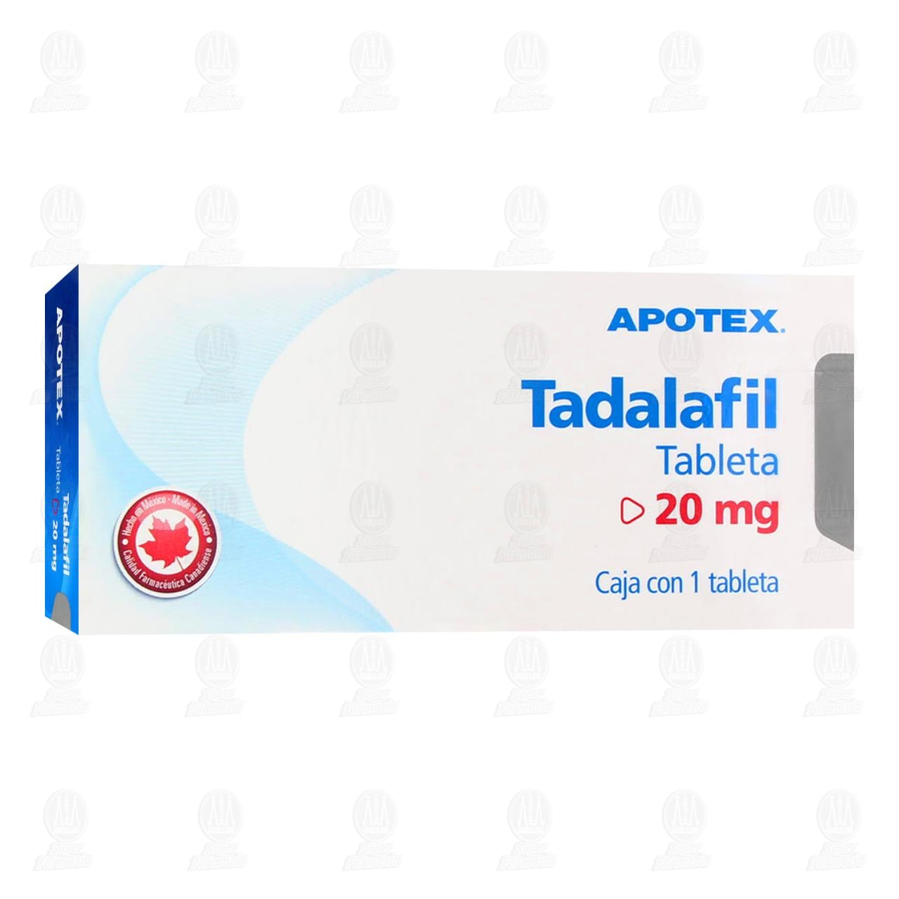 Imagen para Tadalafil 20 mg, 1 Tableta.