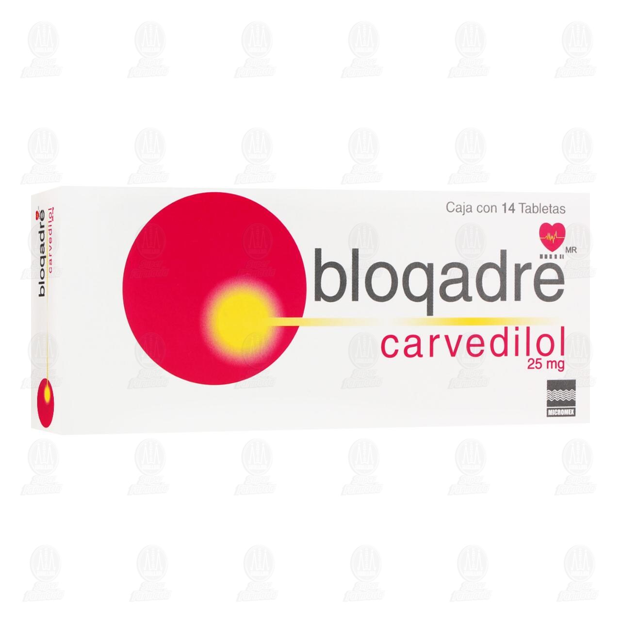 BloqAdre 25 mg, 14 Tabletas. image number 0