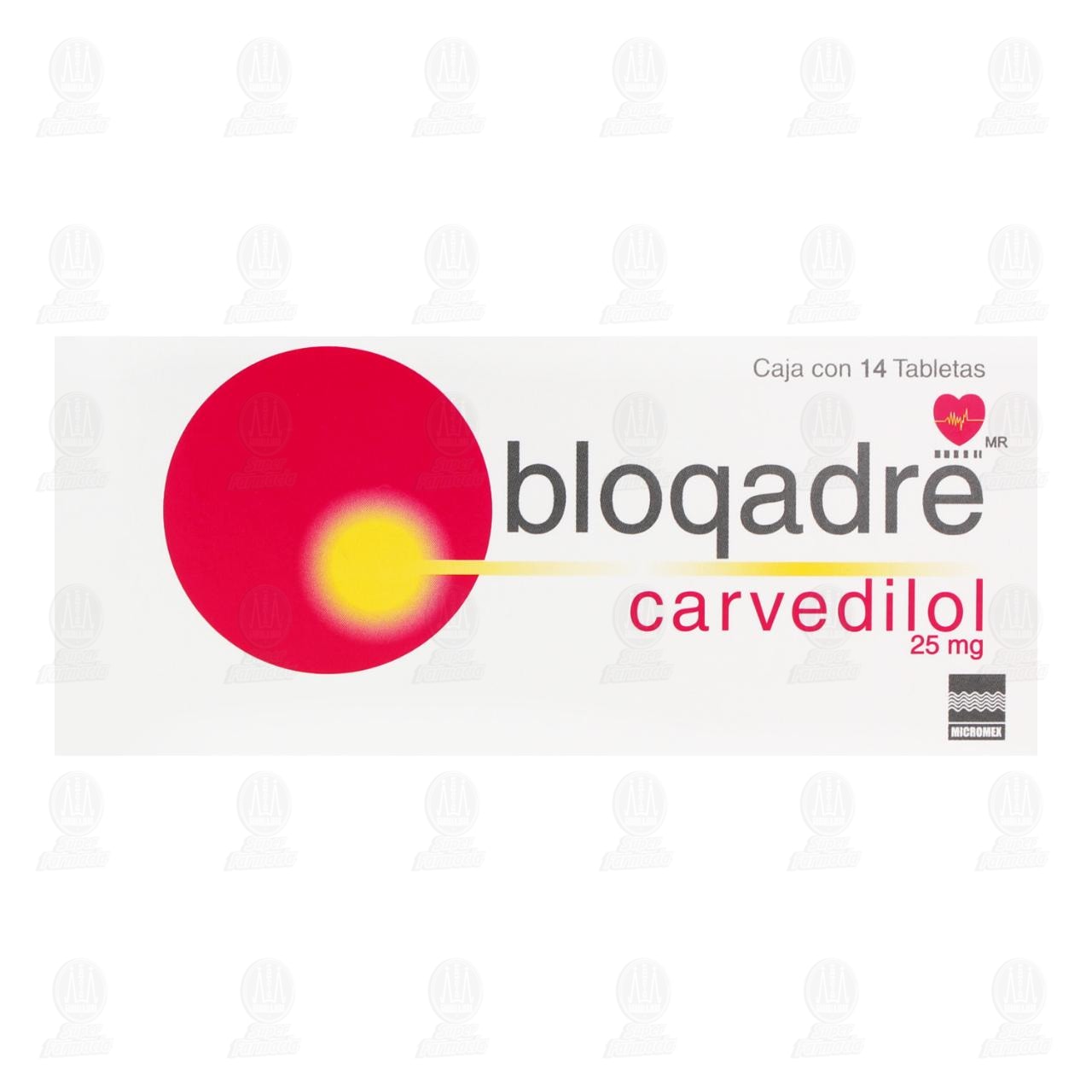 BloqAdre 25 mg, 14 Tabletas. image number 1