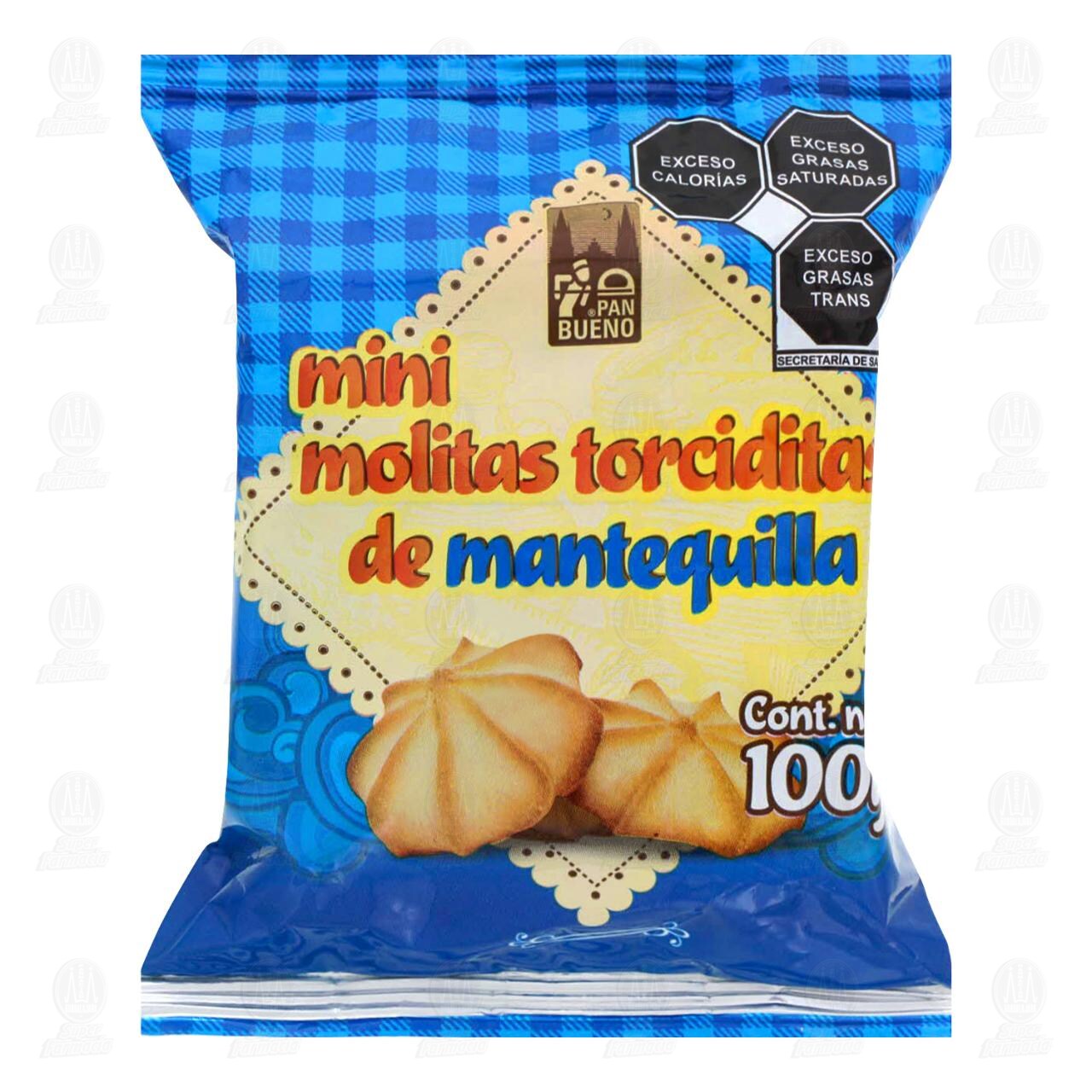 Galletas Pan Bueno Mini Molitas Torciditas de Mantequilla, 100 gr. image number 0