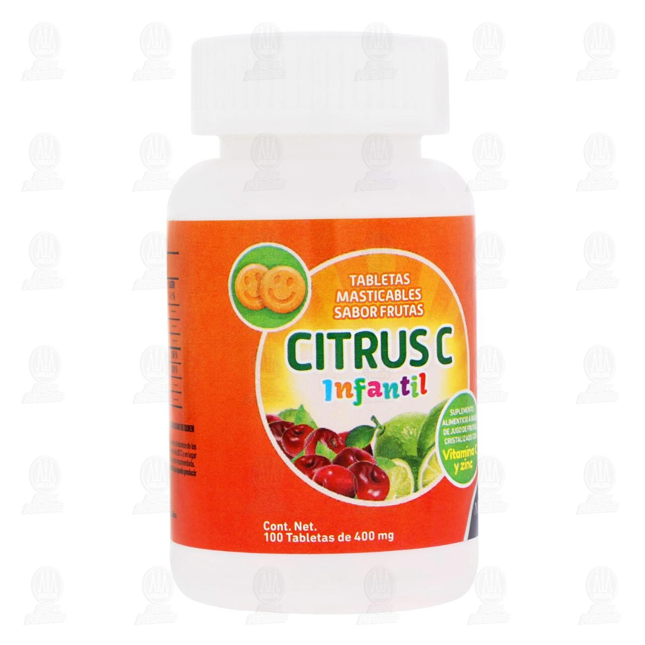 Citrus C Infantil 400 mg, 100 Tabletas.