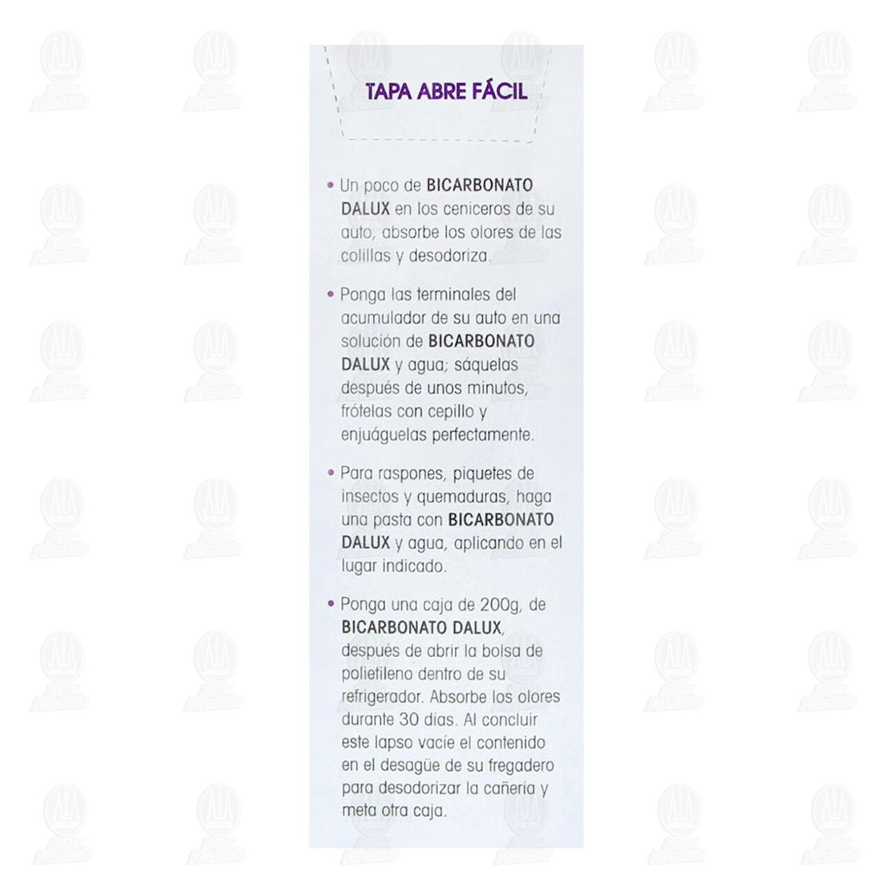 Bicarbonato Dalux de Sodio, 200 gr. image number 3