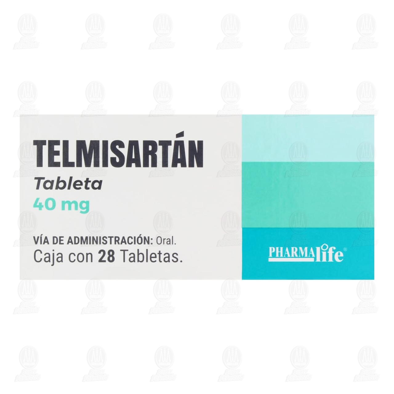 Telmisart&aacute;n 40 mg, 28 Tabletas Pharmalife. image number 1