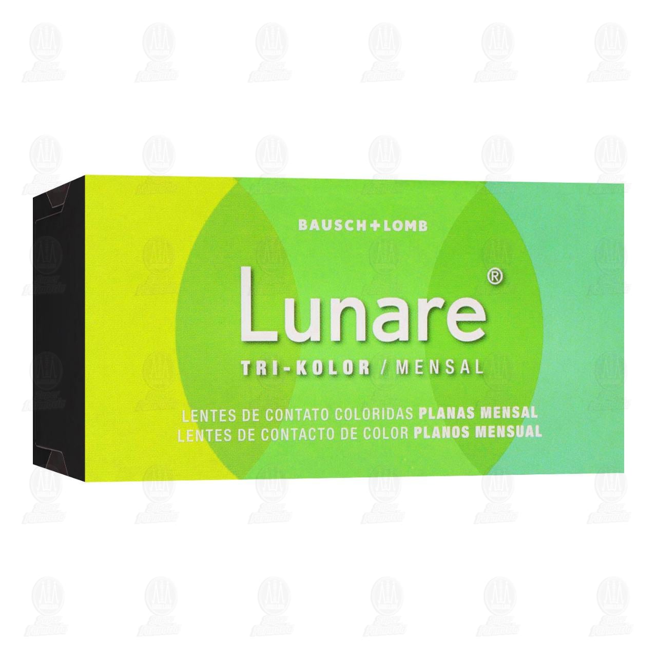 Lentes de Contacto Lunare Tri-Kolor Planos Verde Claro, 2 pzas.