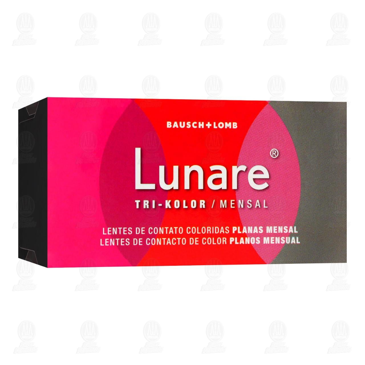 Lentes de Contacto Lunare Tri-Kolor Planos Verde, 2 pzas.