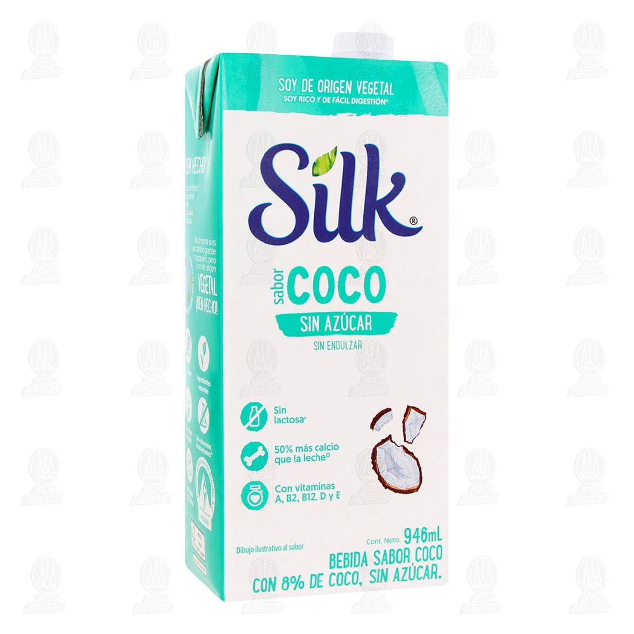 Bebida Silk Coco Sin Azúcar, 946 ml.
