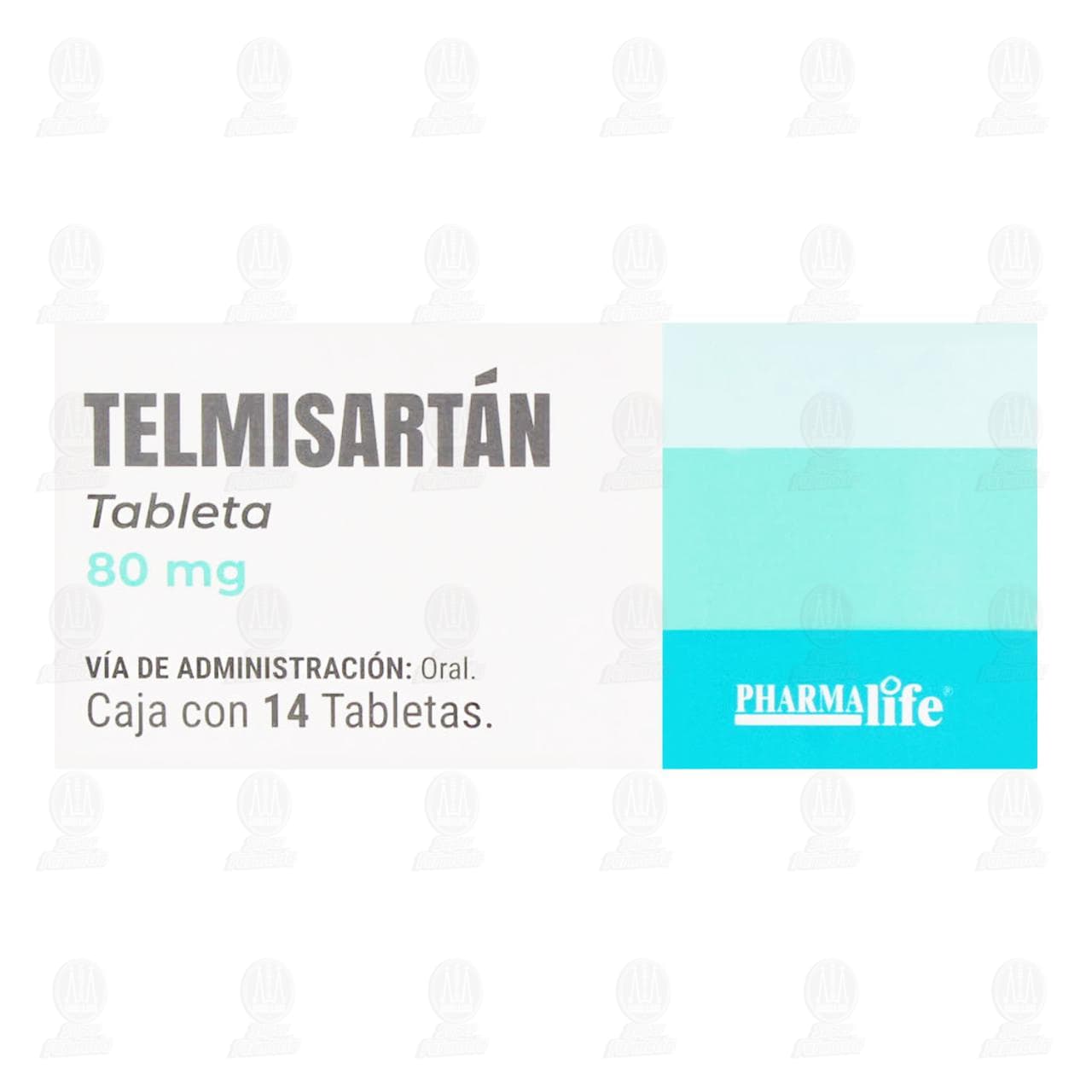 Telmisart&aacute;n 80 mg, 14 Tabletas Pharmalife. image number 1