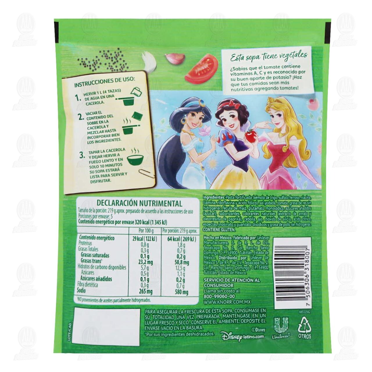 Sopa Knorr Encantada Sabor Casero, 95 gr. image number 1