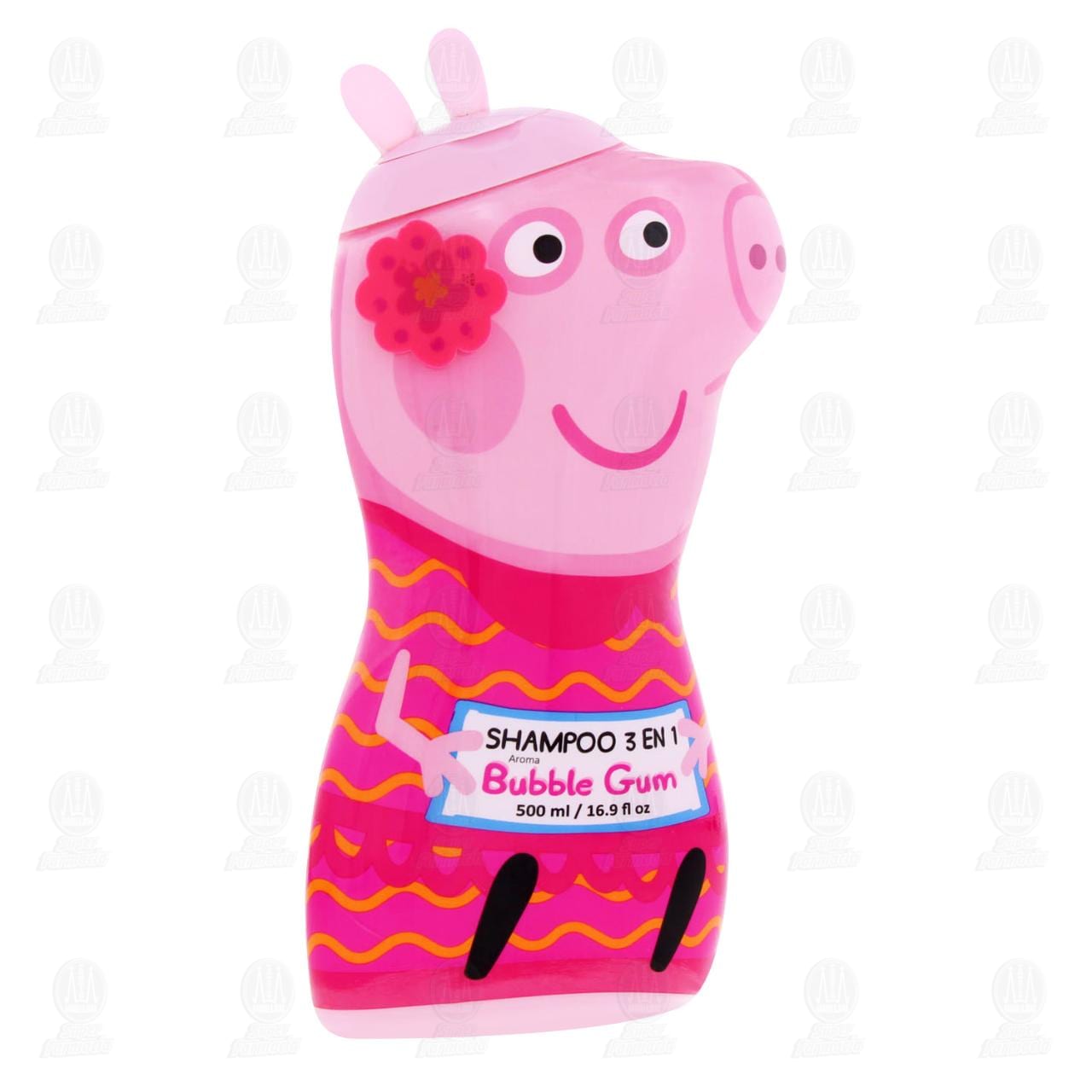 Shampoo Blumen Peppa Pig Bubble Gum 3 en 1, 500 ml. image number 0
