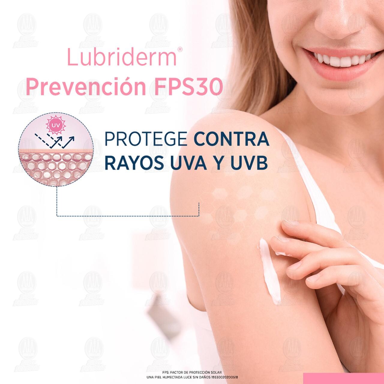 Crema Corporal Lubriderm Etapa Prevención FPS 30, 750 ml. image number 2