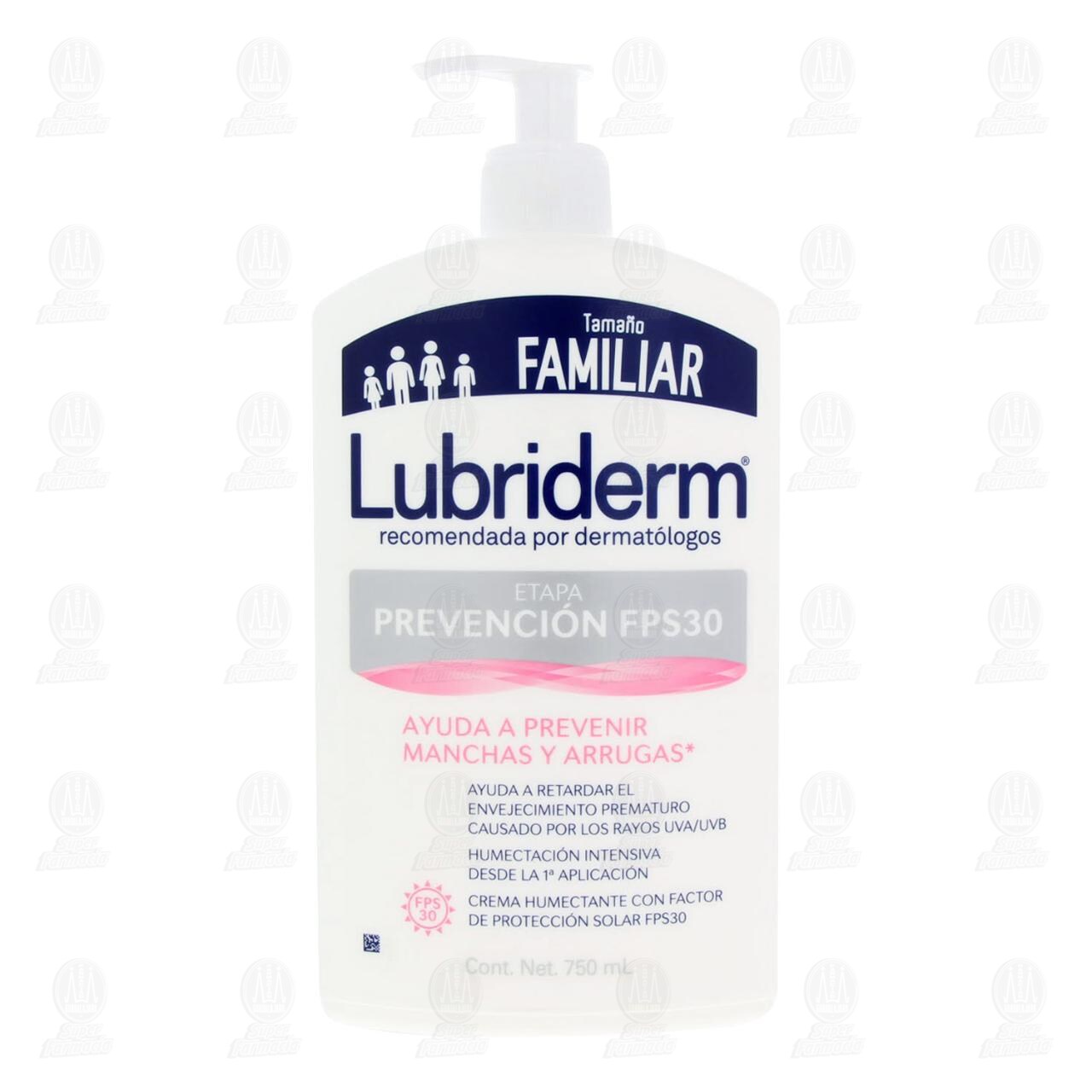 Crema Corporal Lubriderm Etapa Prevención FPS 30, 750 ml. image number 1
