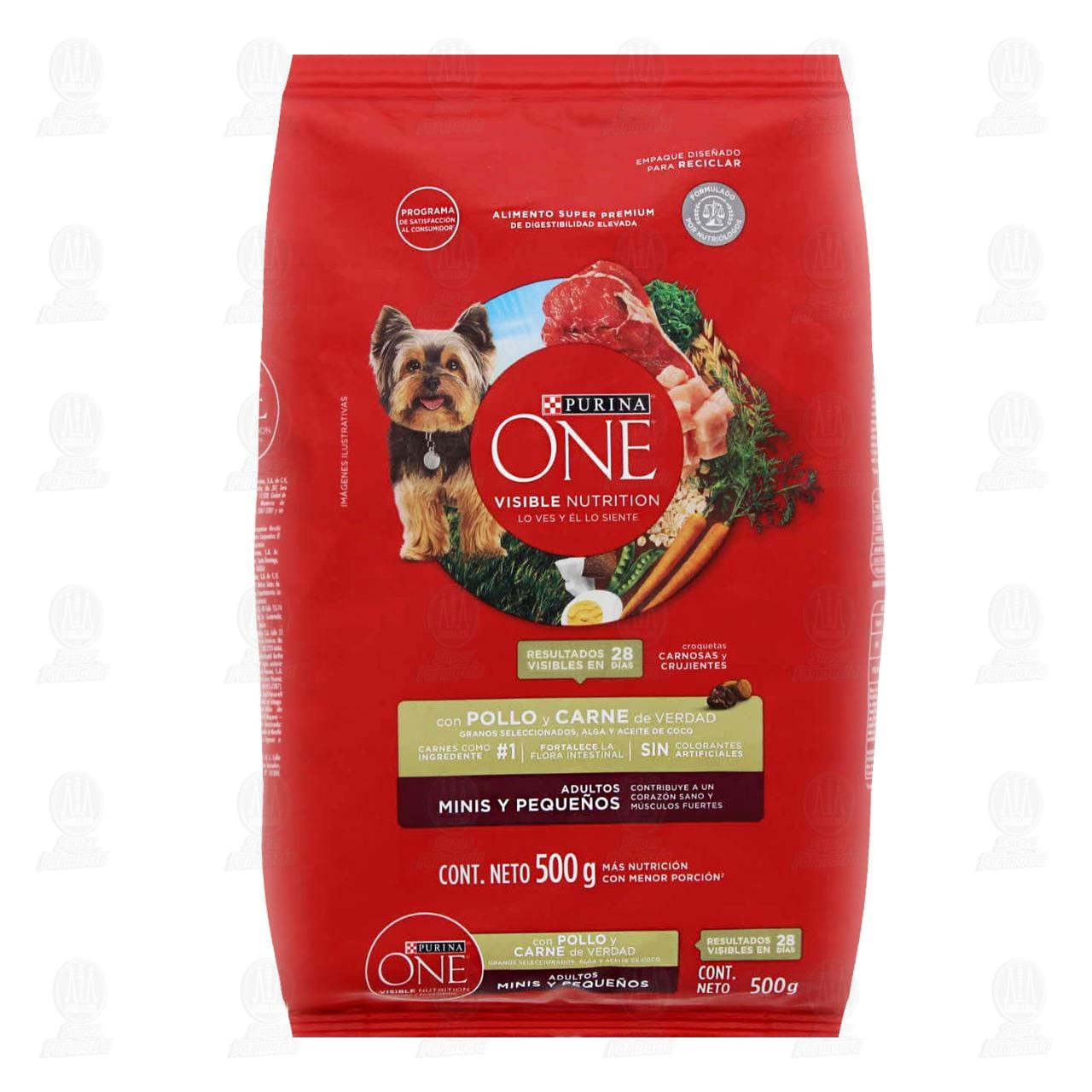 Imagen para Croquetas Purina One Pollo y Carne para Perros Adultos Minis y Pequeños, 500 gr.