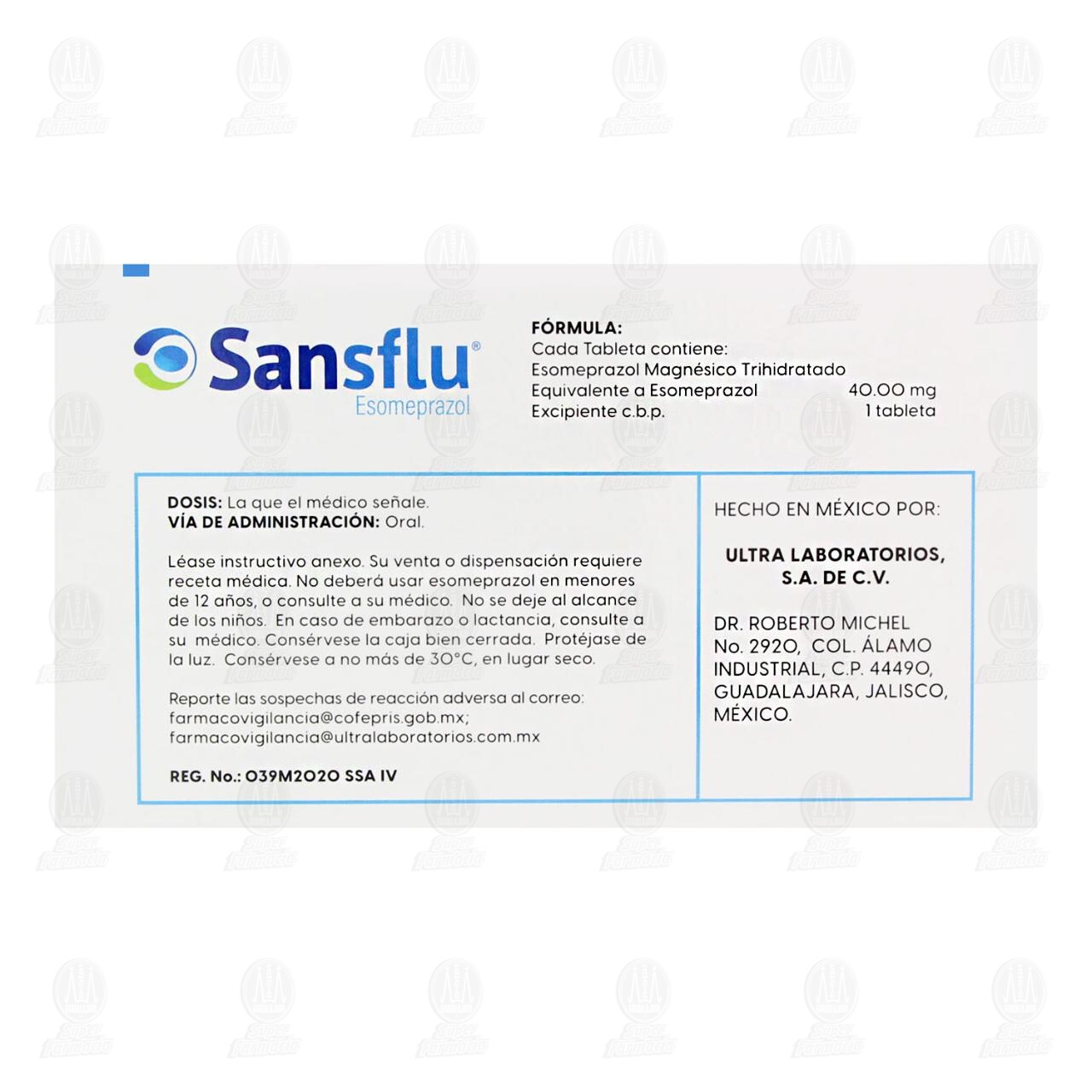 Sansflu 40 mg, 14 Tabletas. image number 2