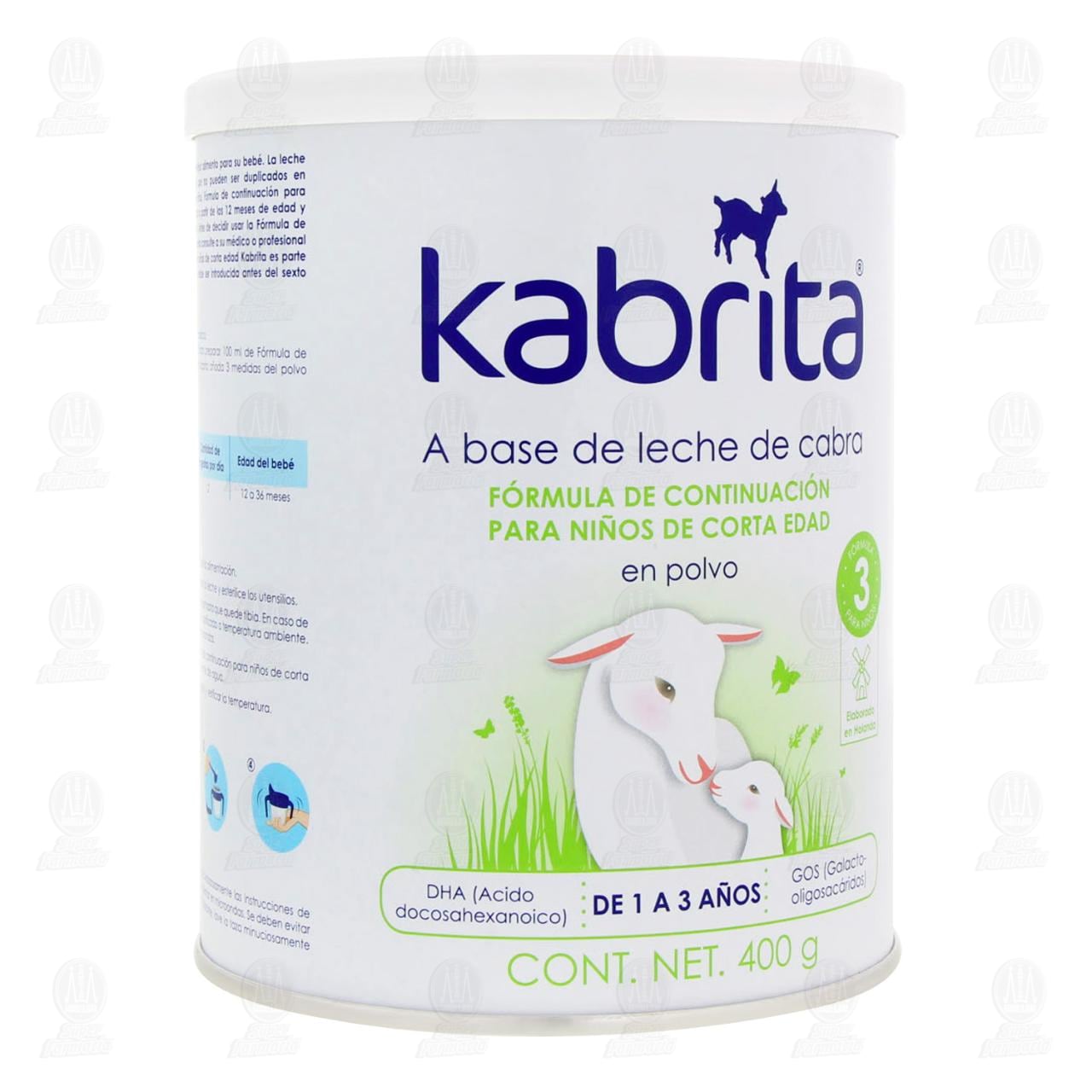 Imagen para Fórmula Infantil Kabrita 3 (Edad 1 a 3 Años), 400 gr.
