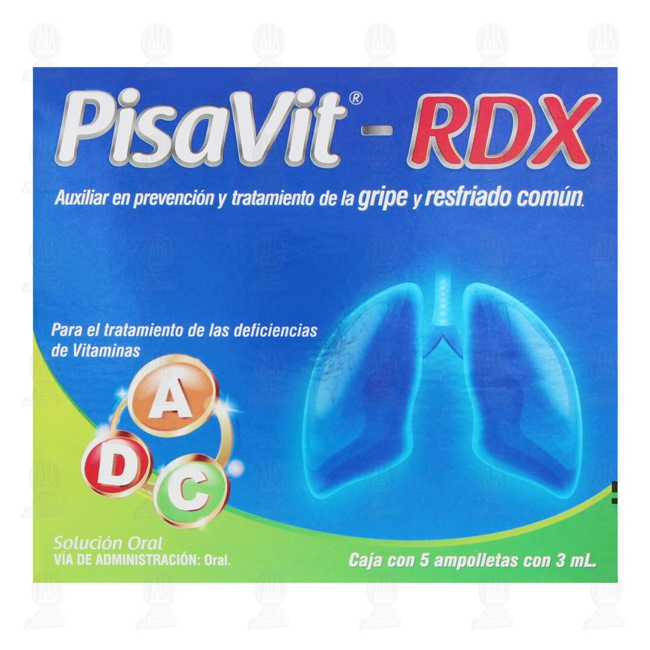 PisaVit-RDX Soluci&oacute;n, 5 Ampolletas con 3ml. image number 1