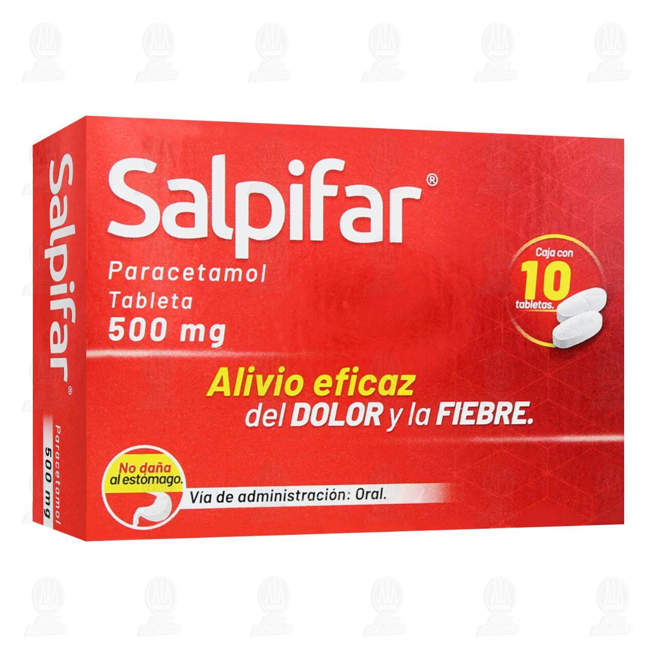 Salpifar 500 mg, 10 Tabletas. image number 0