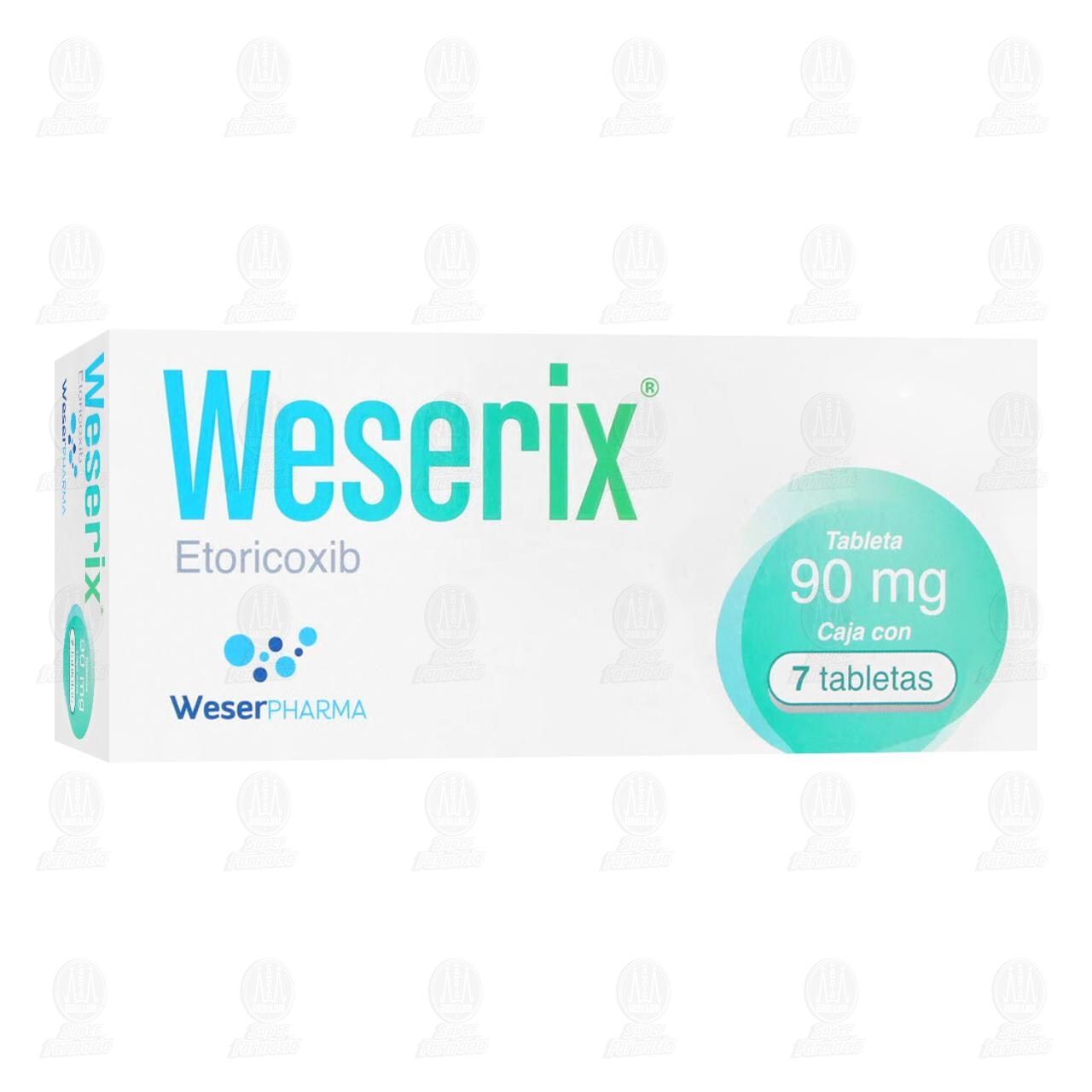 Weserix 90 mg, 7 Tabletas. image number 0