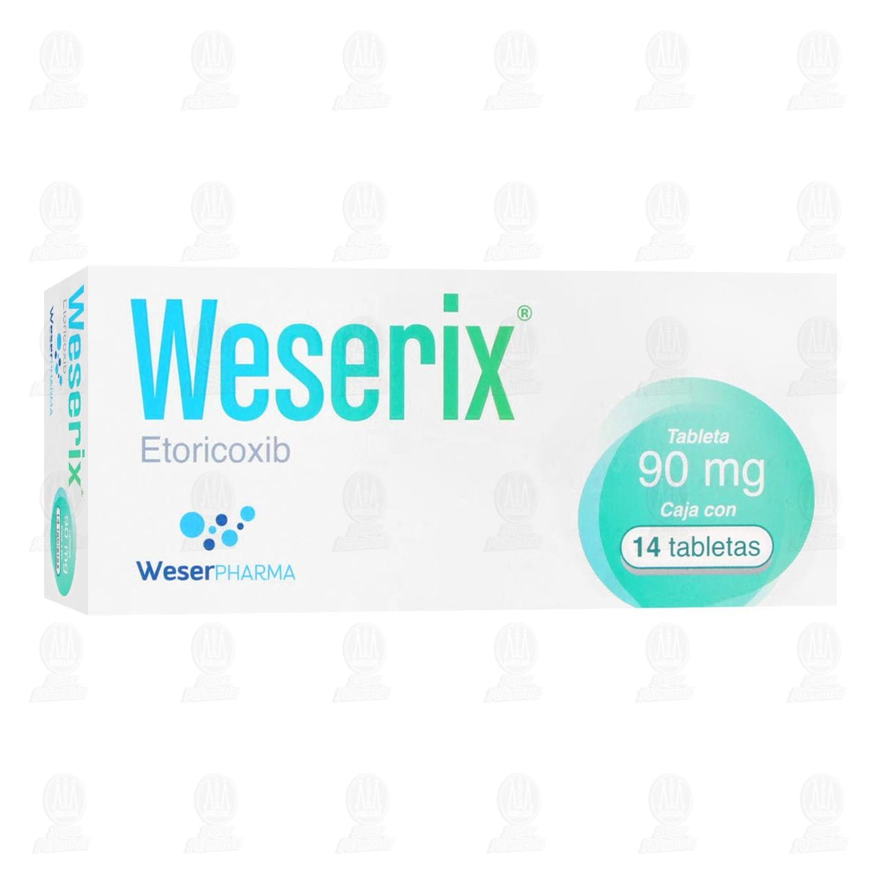 Weserix 90 mg, 14 Tabletas. image number 0