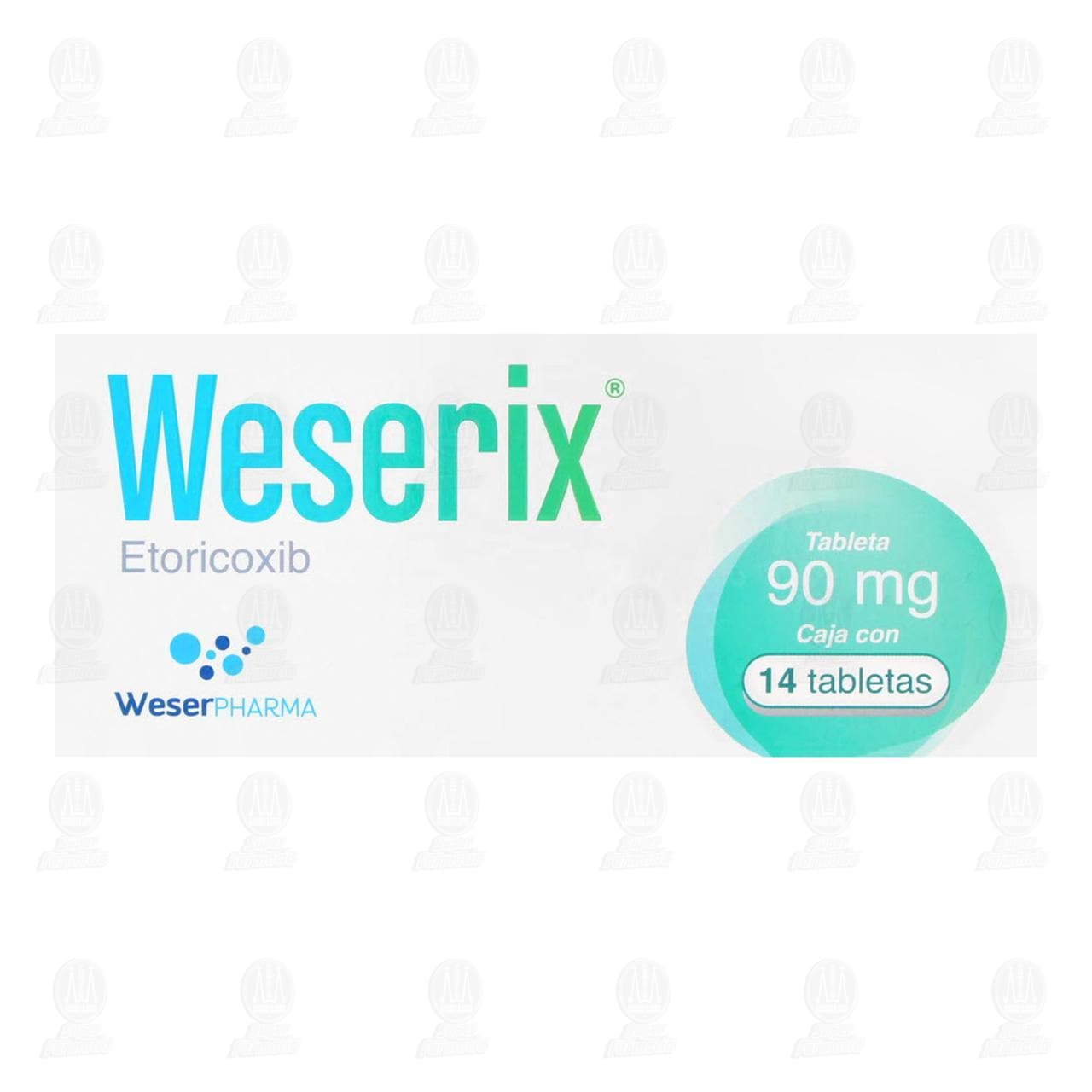 Weserix 90 mg, 14 Tabletas. image number 1