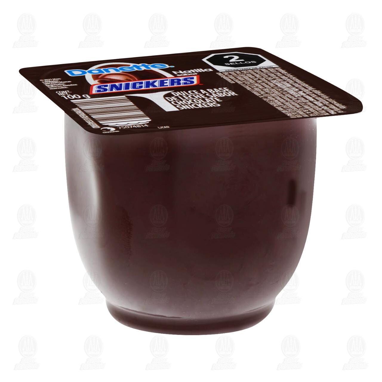 Natilla Danette Sabor Snickers, 100 gr. image number 1