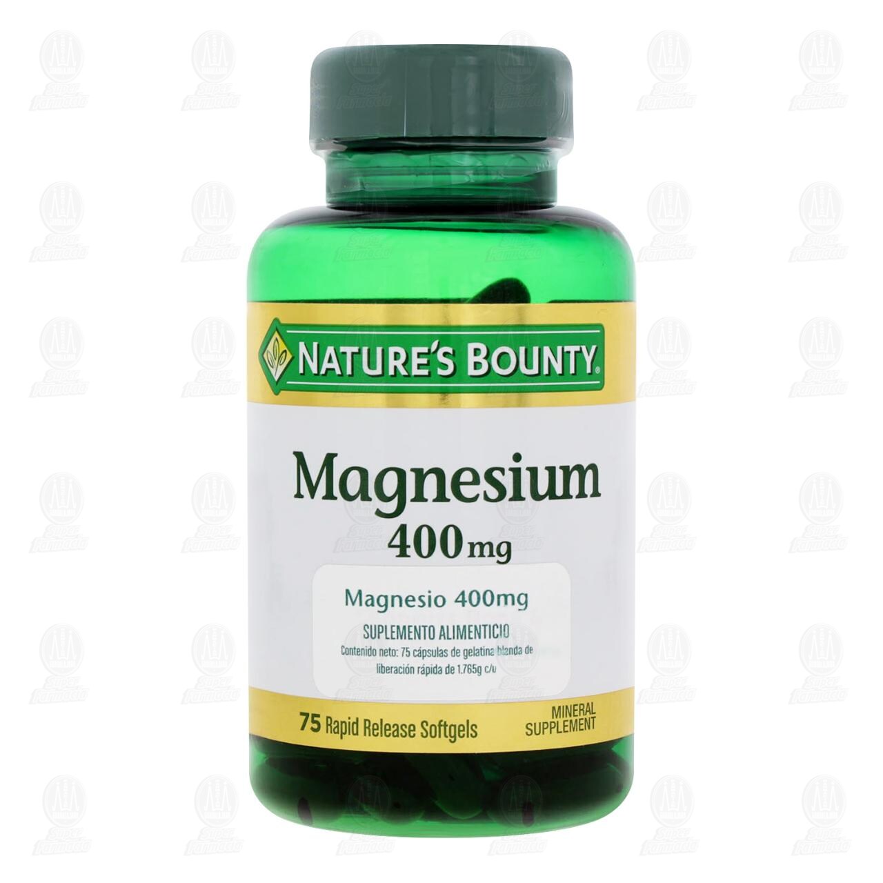 Nature's Bounty Magnesio 400 mg, 75 C&aacute;psulas. image number 1