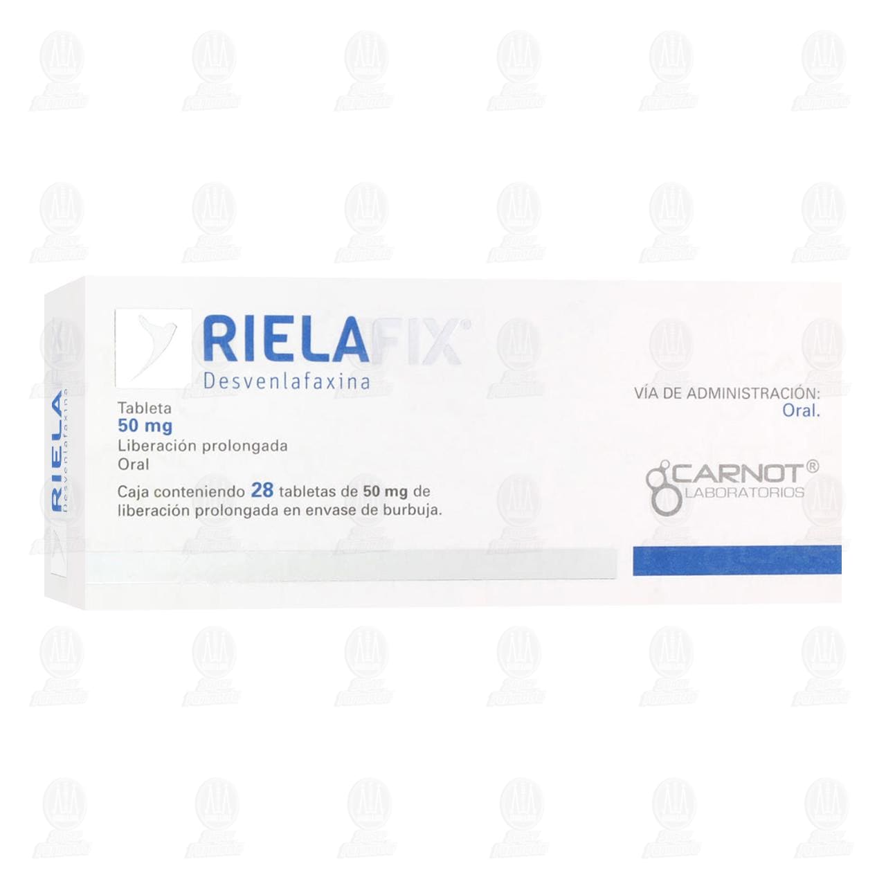 Imagen para Riela 50 mg, 28 Tabletas.