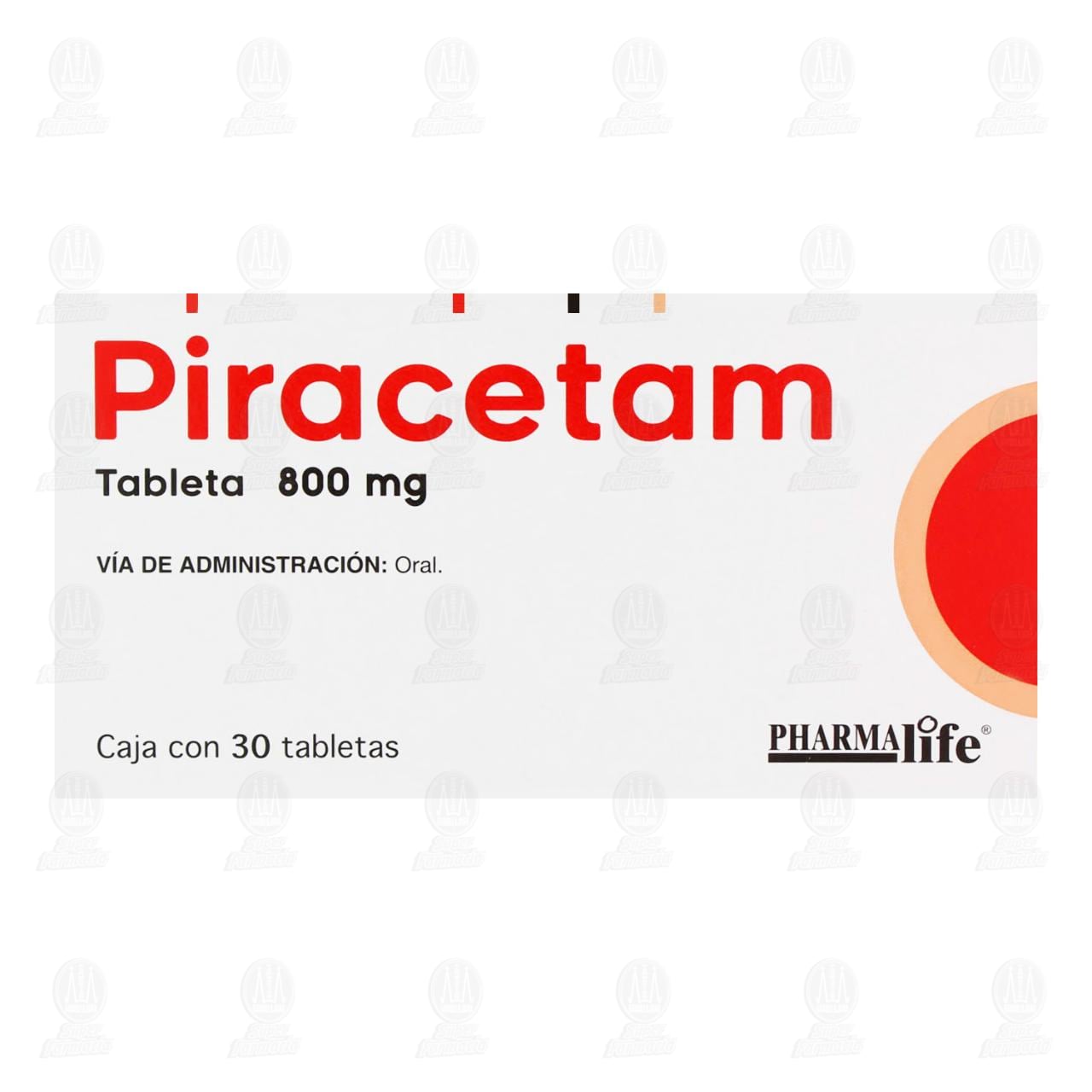 Piracetam 800 mg, 30 Tabletas Pharmalife. image number 1
