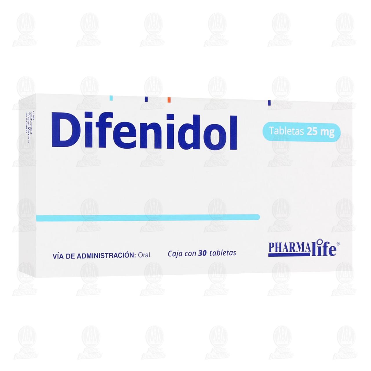 Difenidol 25 mg, 30 Tabletas Pharmalife. image number 0