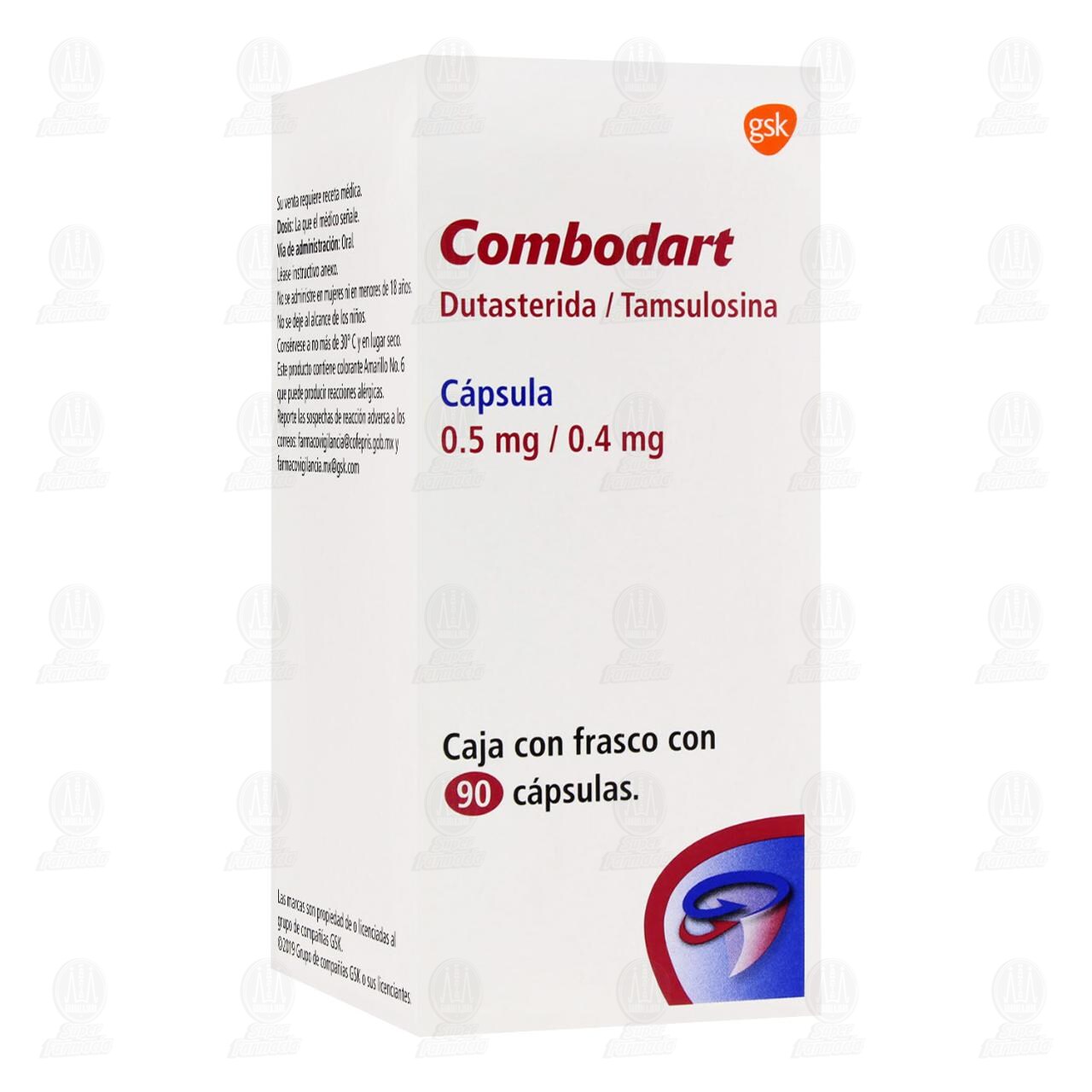 Combodart 0.5mg/0.4mg, 90 C&aacute;psulas. image number 0