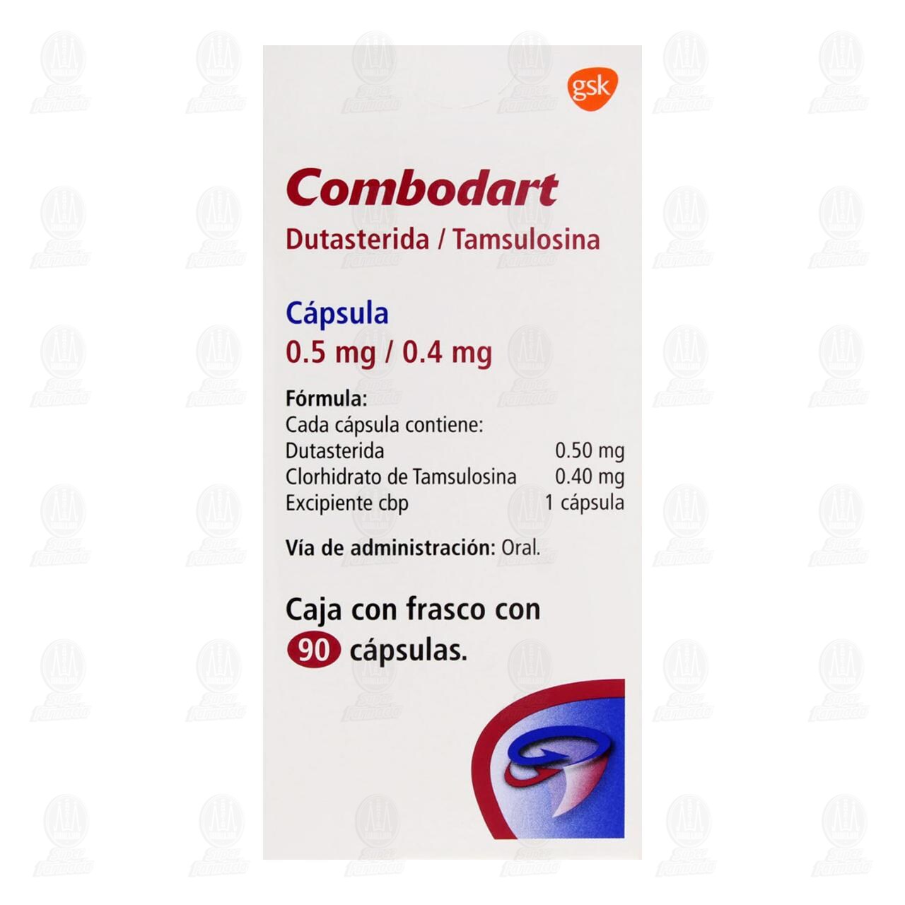 Combodart 0.5mg/0.4mg, 90 C&aacute;psulas. image number 2