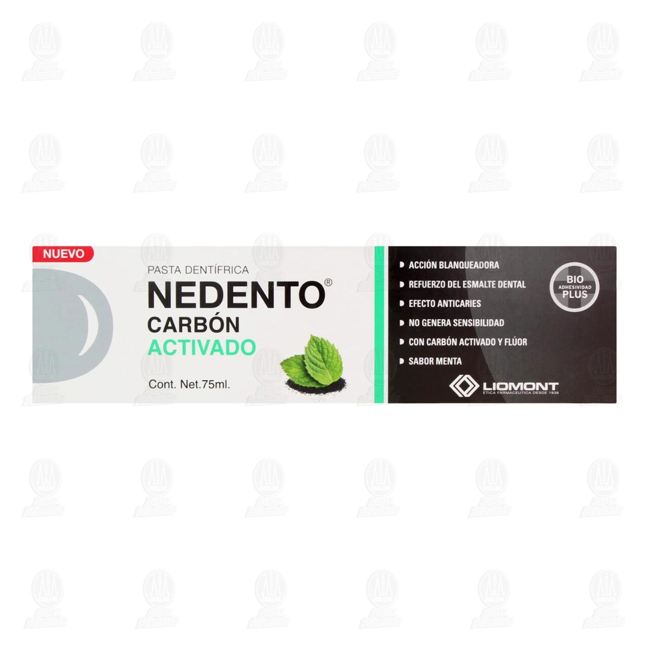 Pasta Dental Nedento Carbón Activado, 75 ml. image number 1
