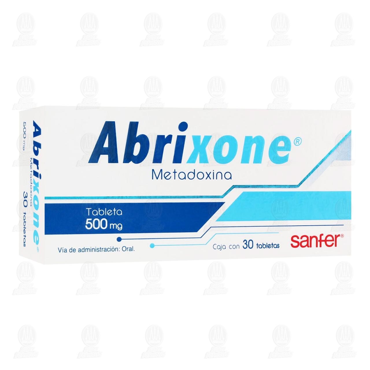 Abrixone 500 mg, 30 Tabletas. image number 0