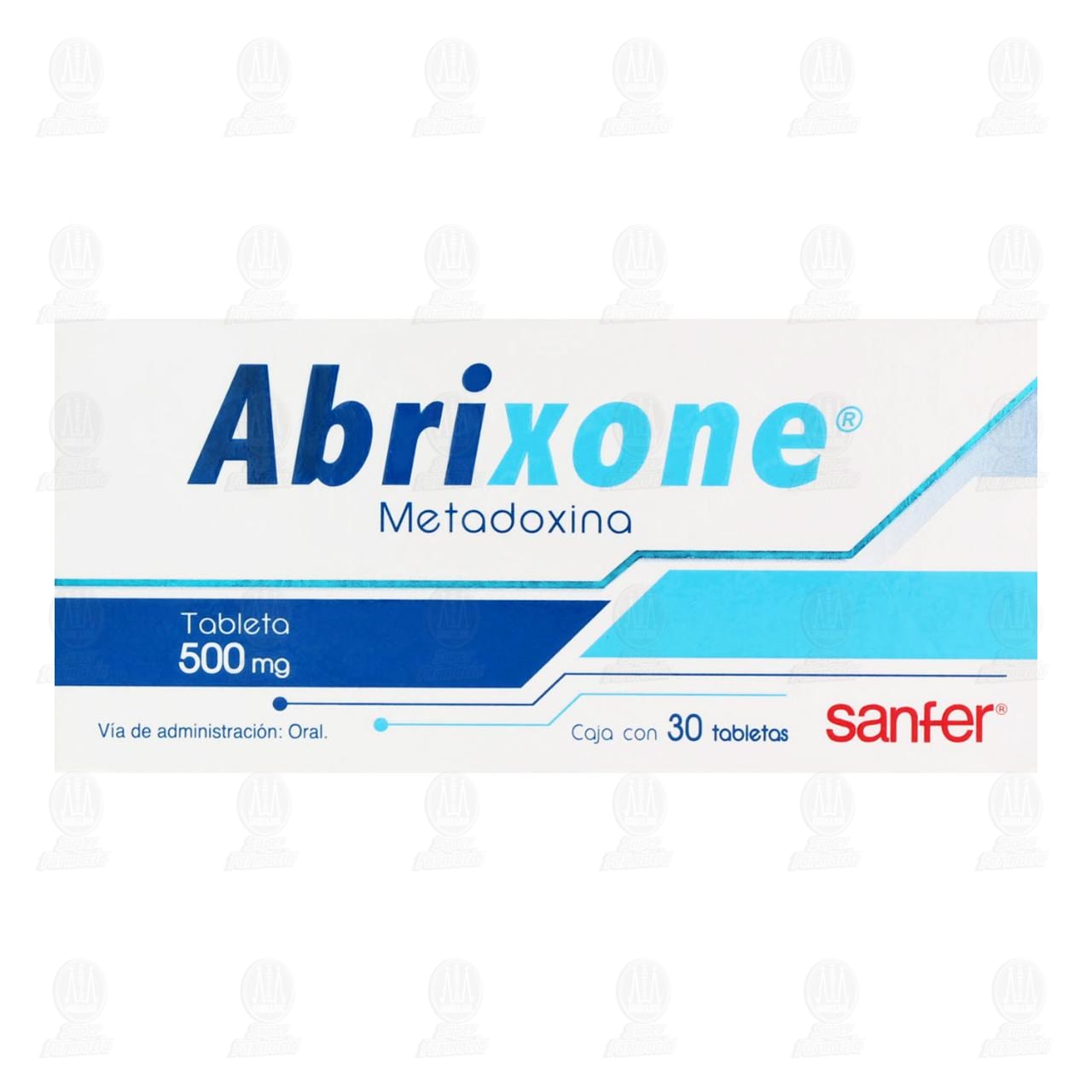Abrixone 500 mg, 30 Tabletas. image number 1