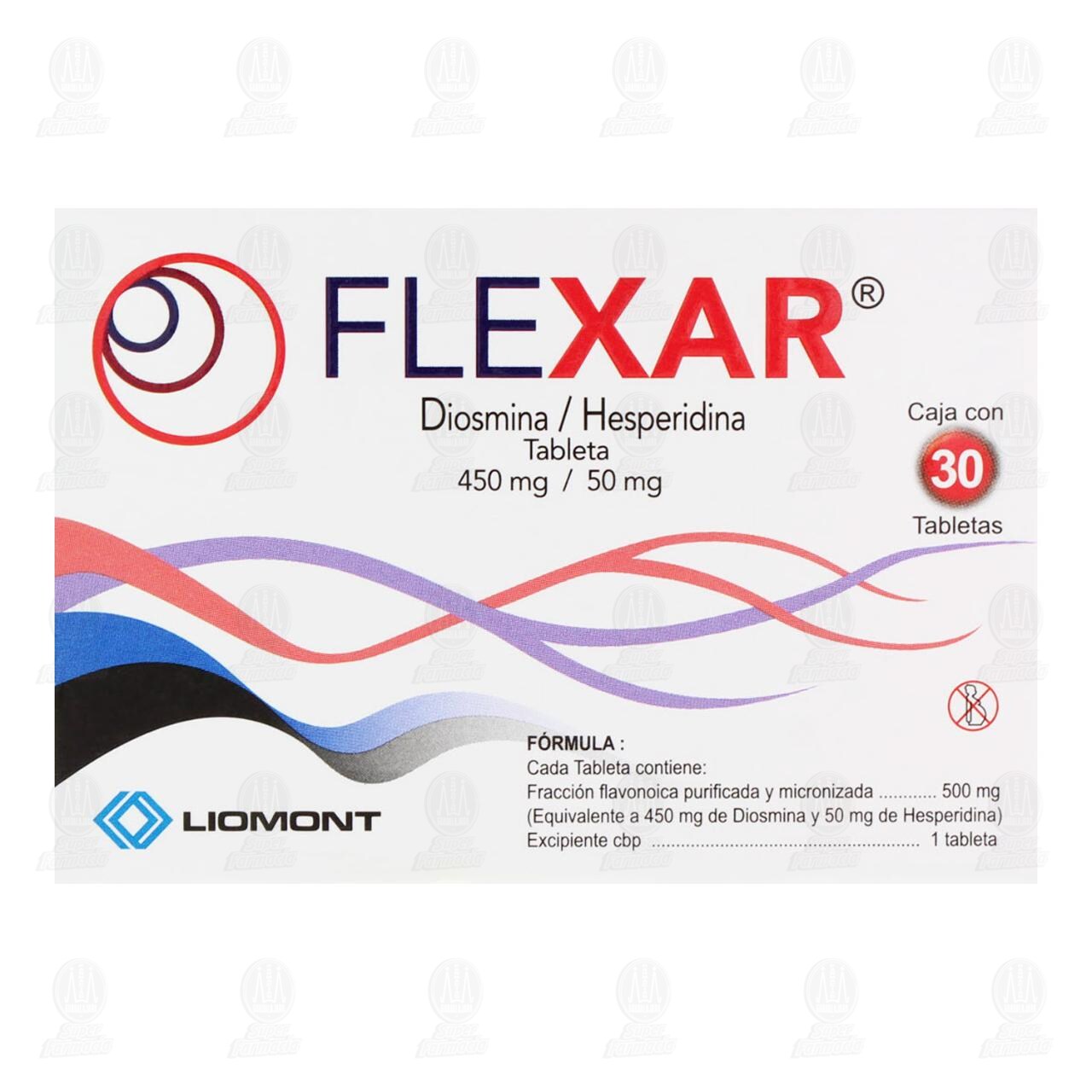 Flexar 450mg/50mg, 30 Tabletas. image number 2